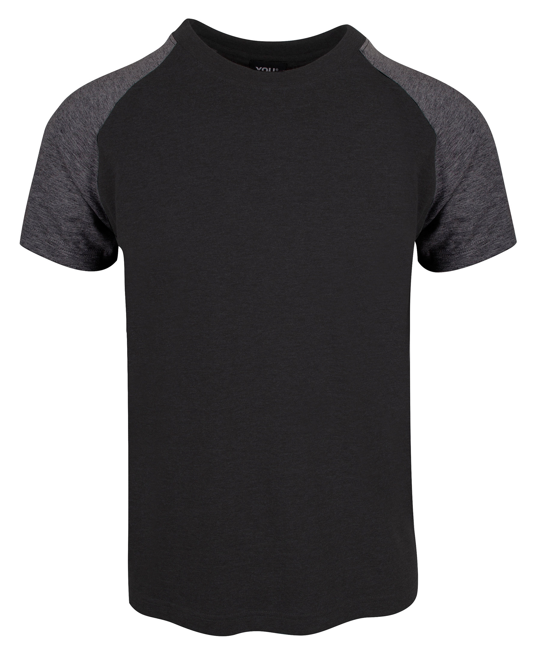 YOU Classic Raglan  T-skjorte, Svart/koks