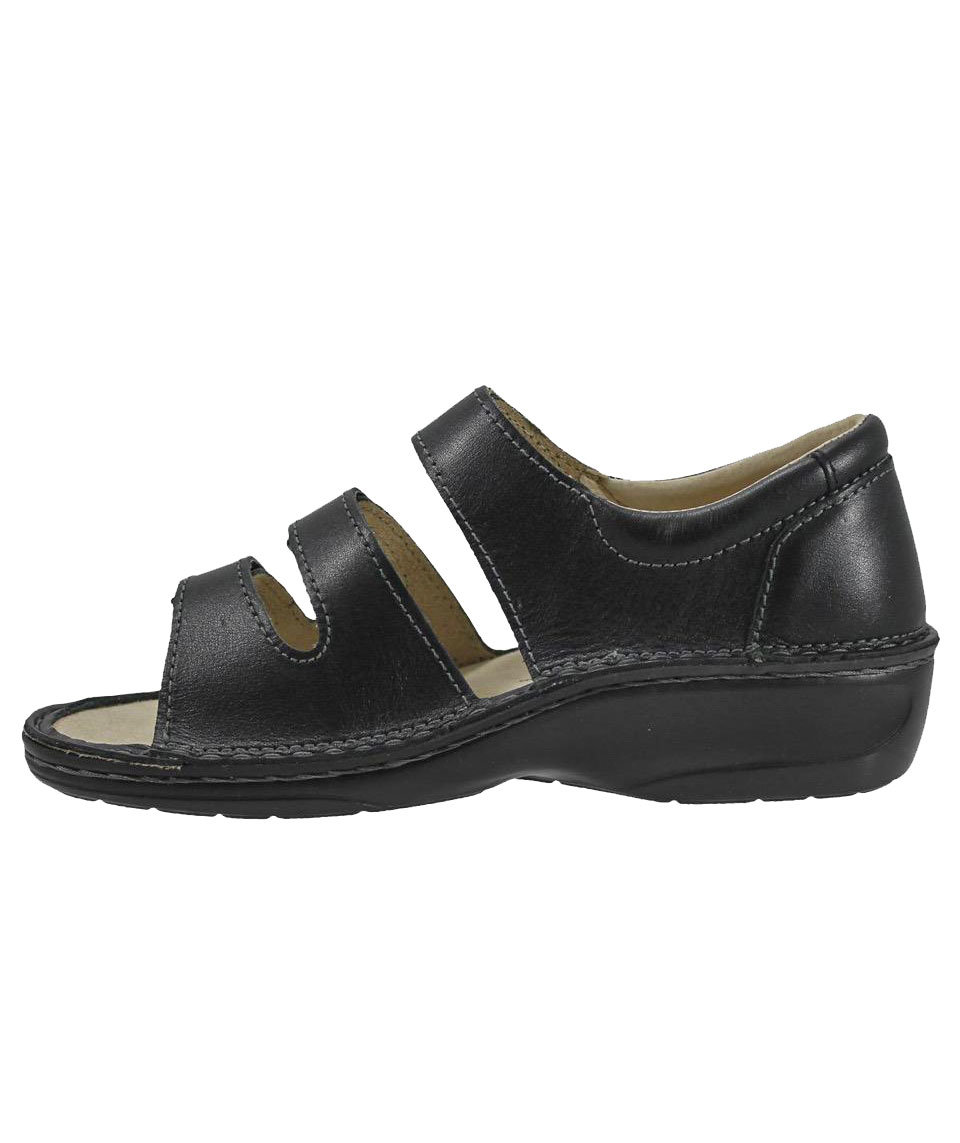 OrtoMed Orthopedic Rehabilition therapy sandals, Black