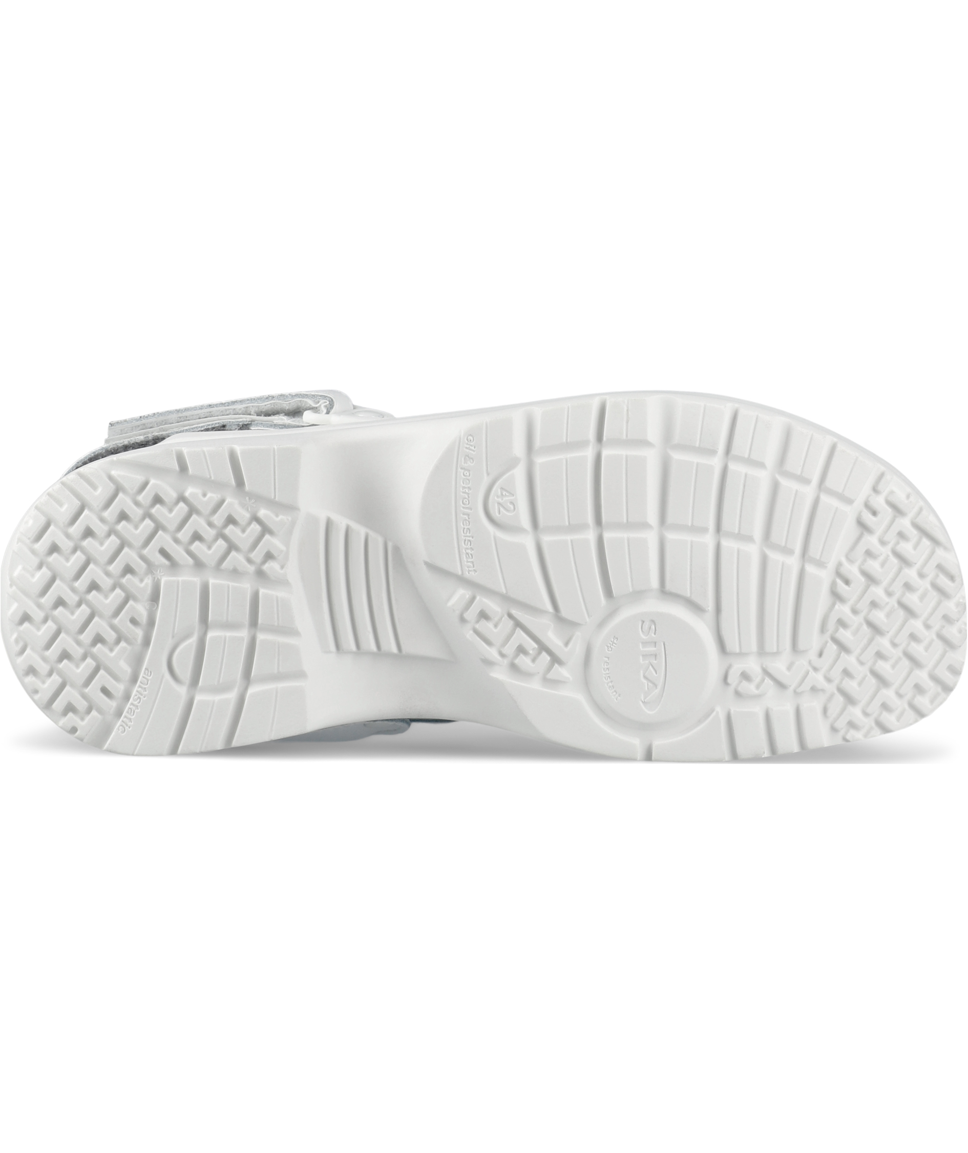 Sika Fusion clogs with heel strap OB, White, large image number 4