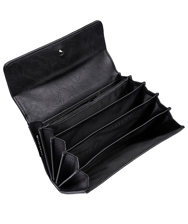 Karlowsky waiter's wallet with press stud, Black, Black, large image number 3