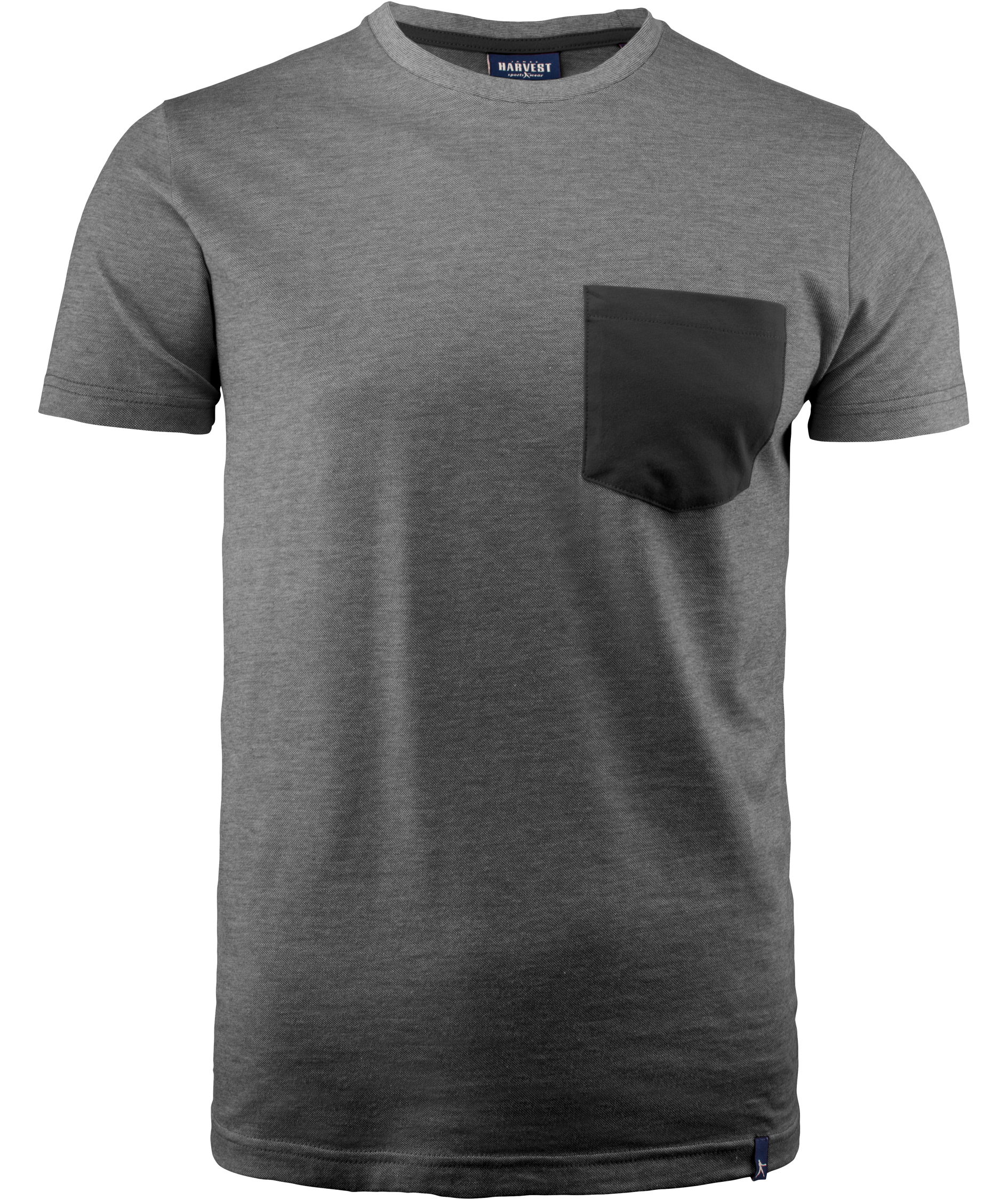 J. Harvest Sportswear Portwillow T-skjorte, Black melange, Black melange, swatch