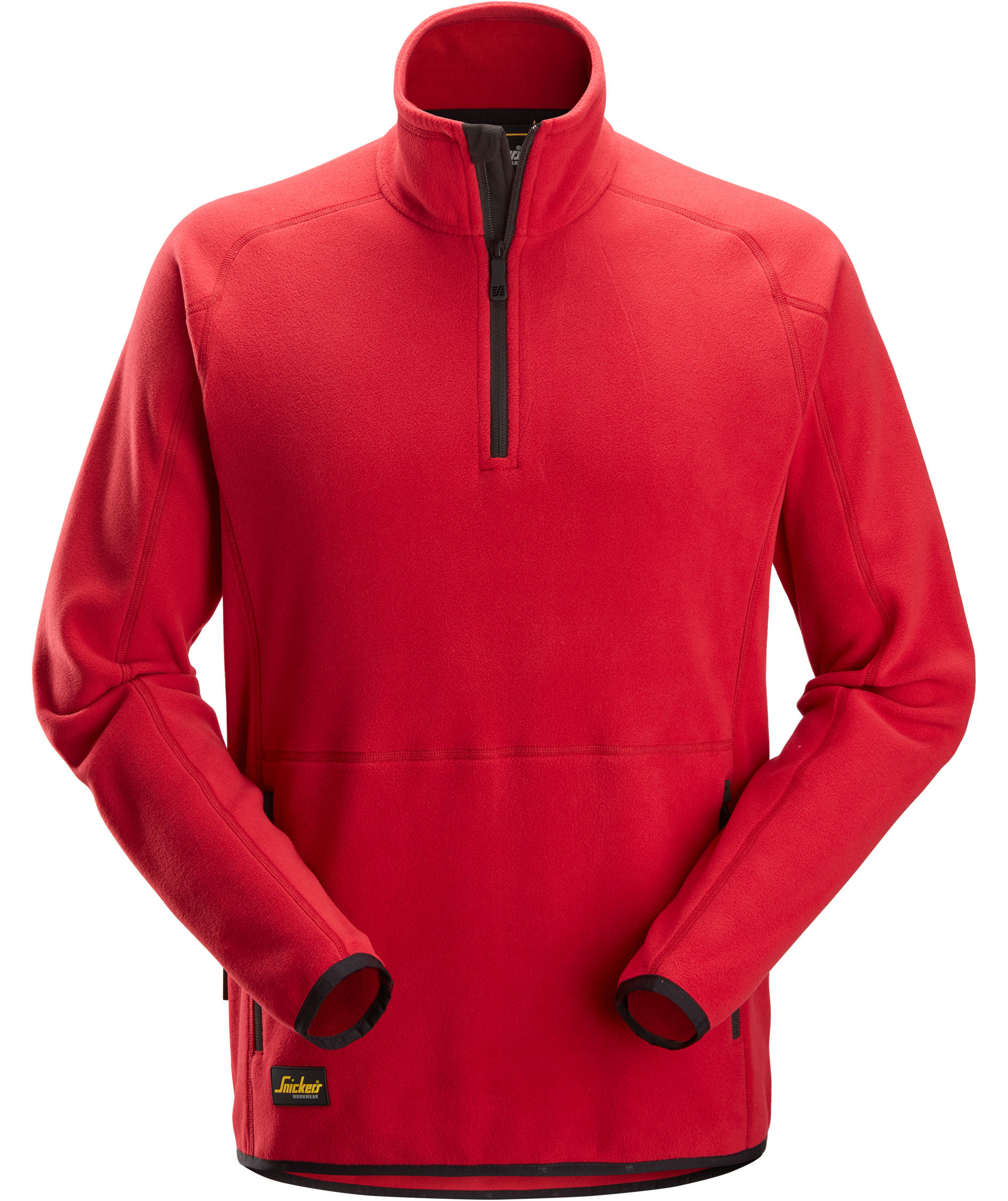 Snickers Polartec&reg; half zip fleecegenser 8421, Chili Red, Chili Red, swatch