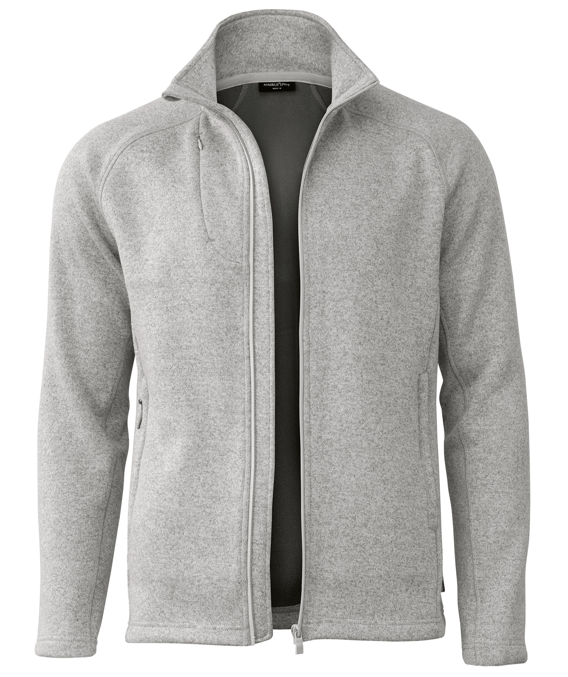 Nimbus Play Montana stickad fleecejacka, Light Grey Melange