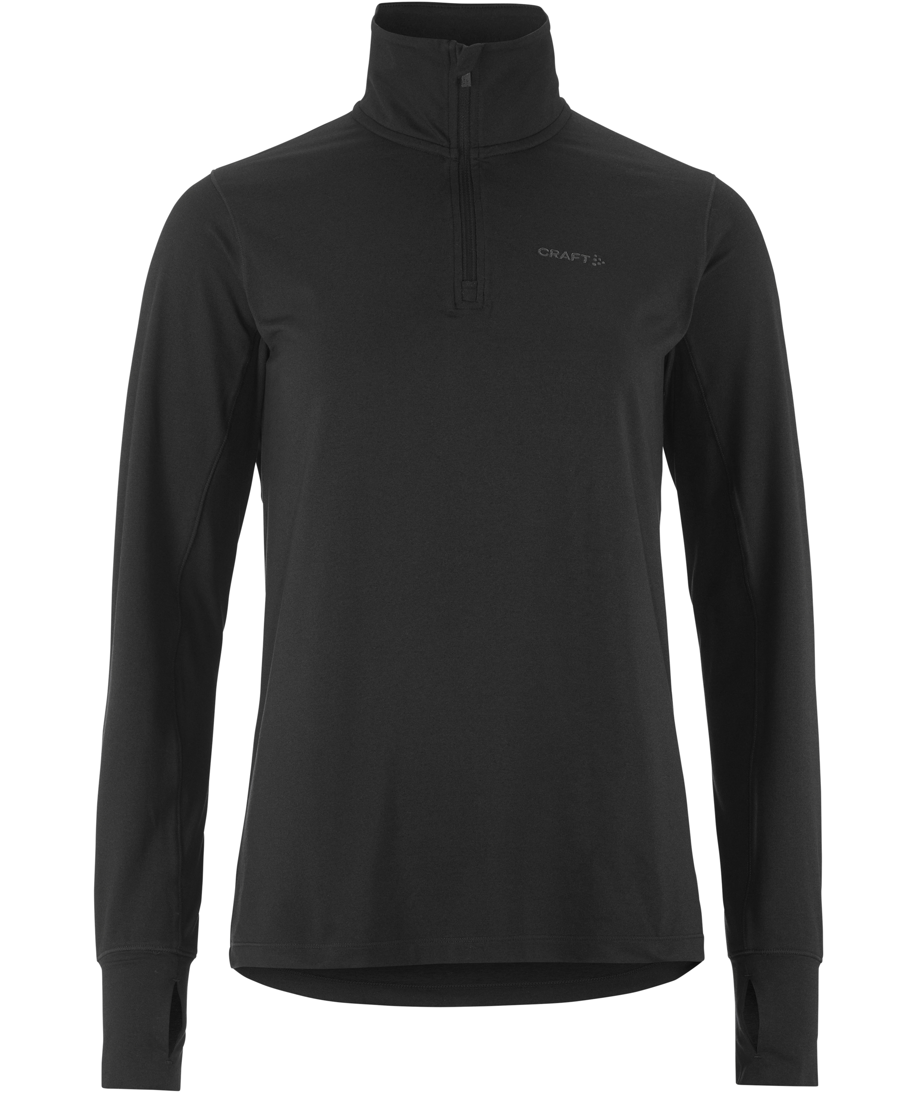 Craft Flow half zip baselayertr&ouml;ja dam, Black/Melange