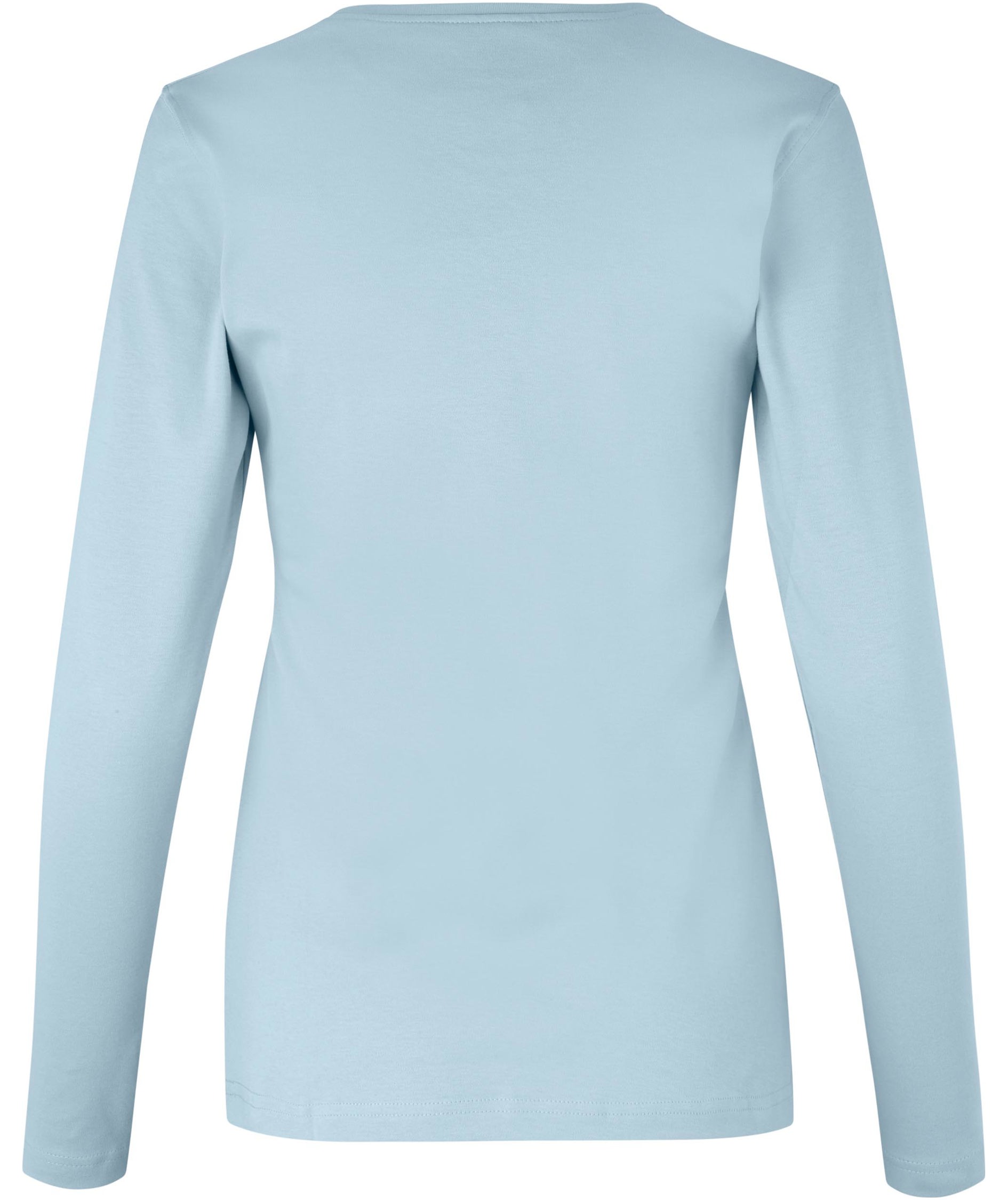 ID Identity Interlock l&aring;ng&auml;rmad T-shirt dam, Light blue