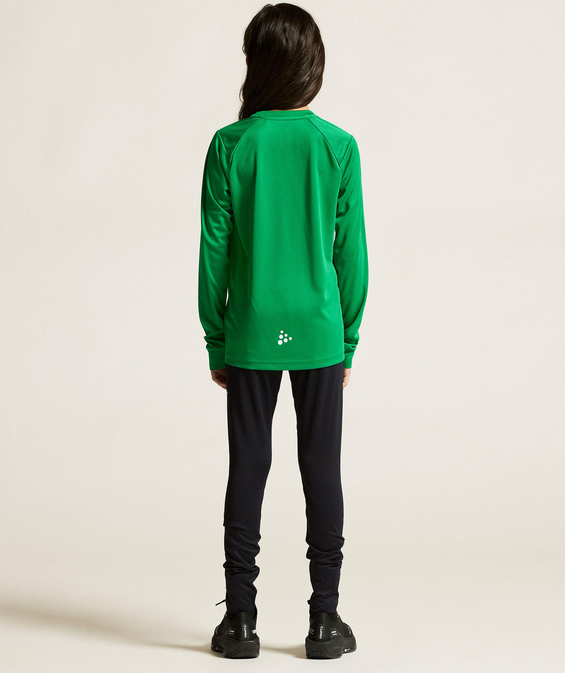 Craft Rush l&aring;ng&auml;rmad T-shirt till barn, Team green, large image number 8