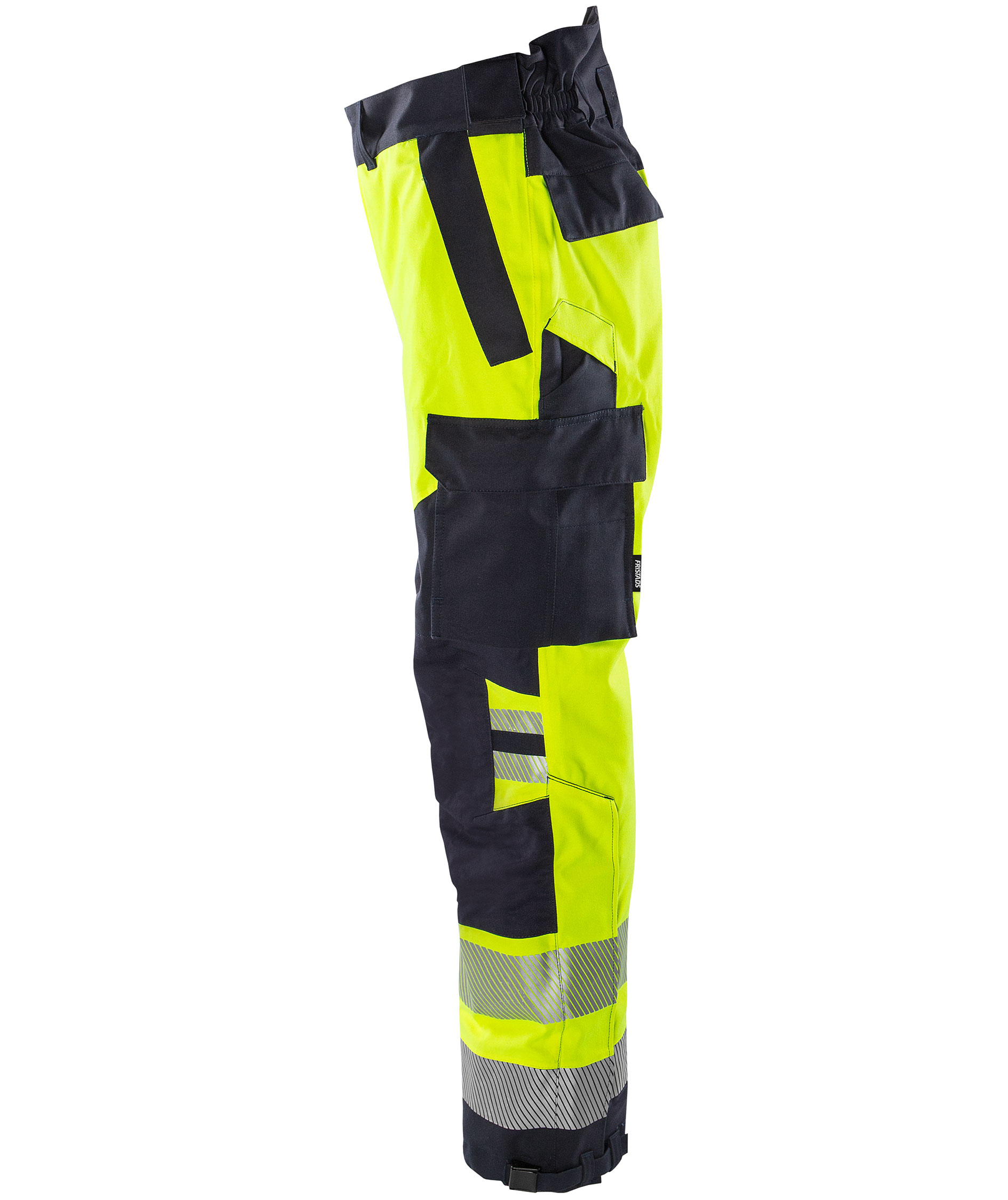 Fristads Airtech skalbukser 2525 ATHR, Hi-Vis gul/marine, large image number 4