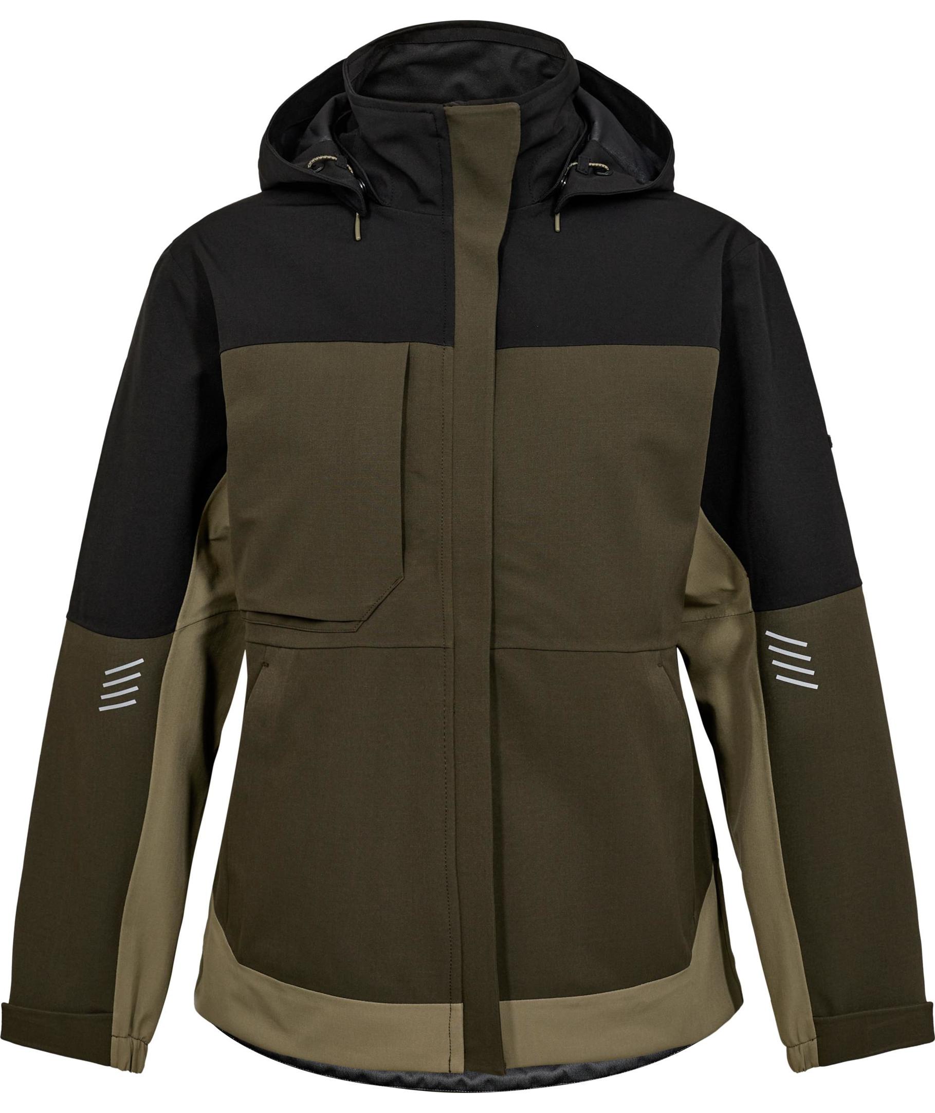 Engel Entire dame skaljakke, Forest Green/Black