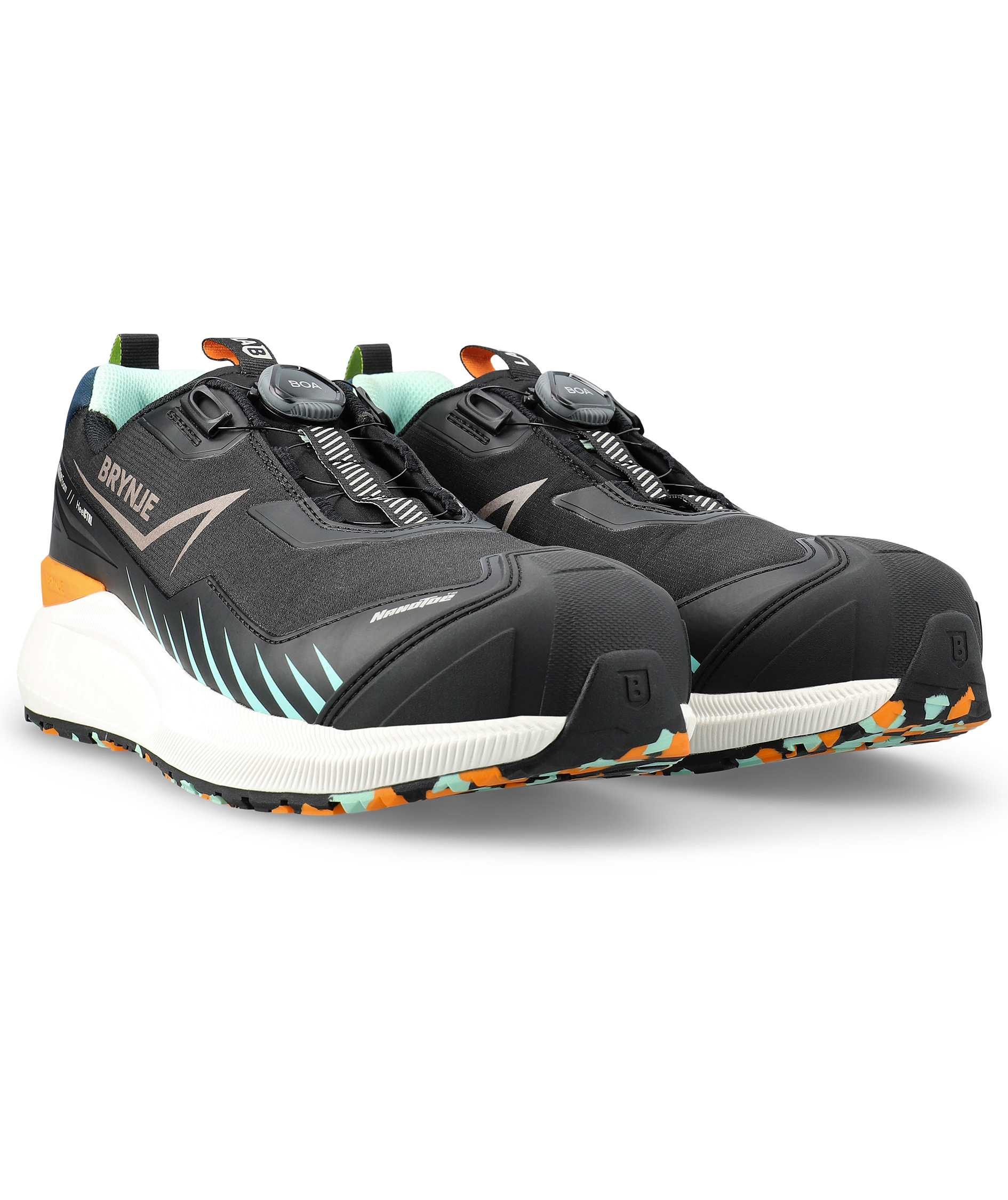 Brynje LAB Textile BOA sikkerhedssko S3S, Sort