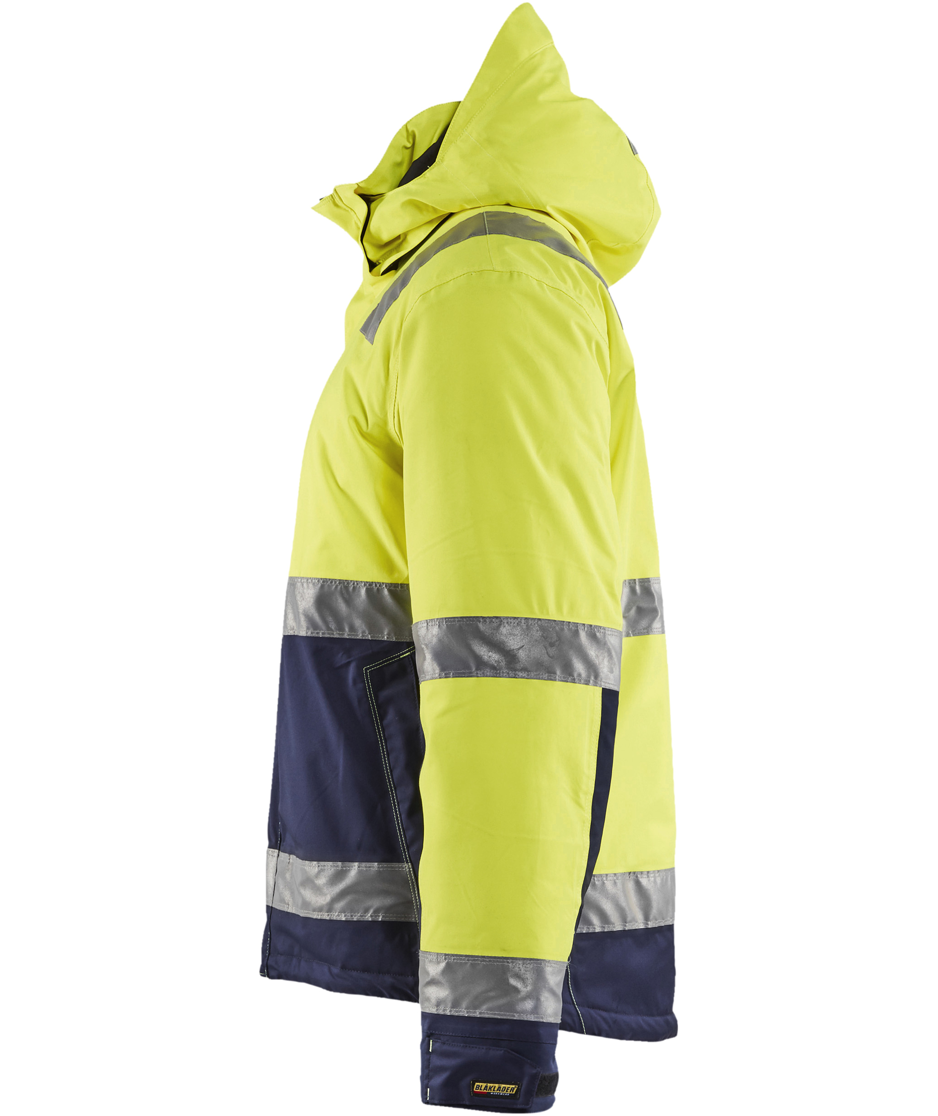 Bl&aring;kl&auml;der Vinter work jacket, Yellow/Marine, large image number 3