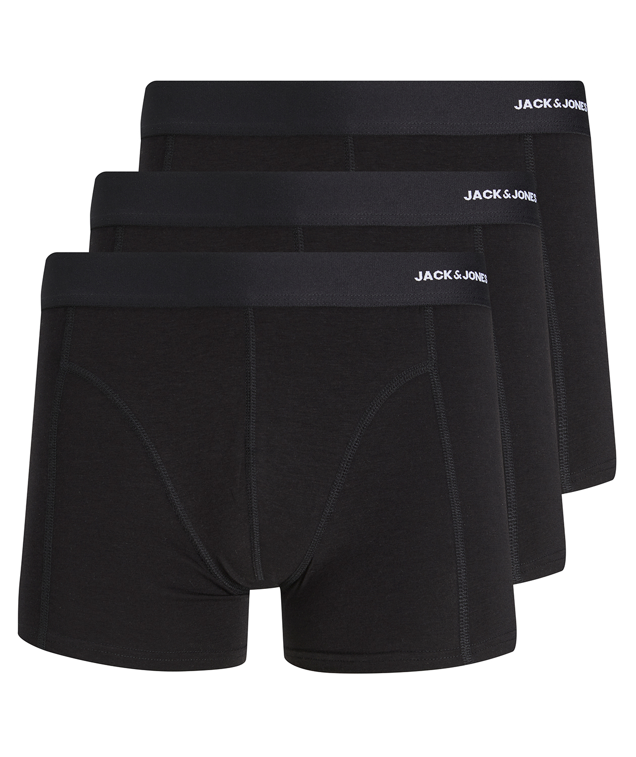 Jack & Jones JACBASIC 3-pak bambus boxershorts, Sort