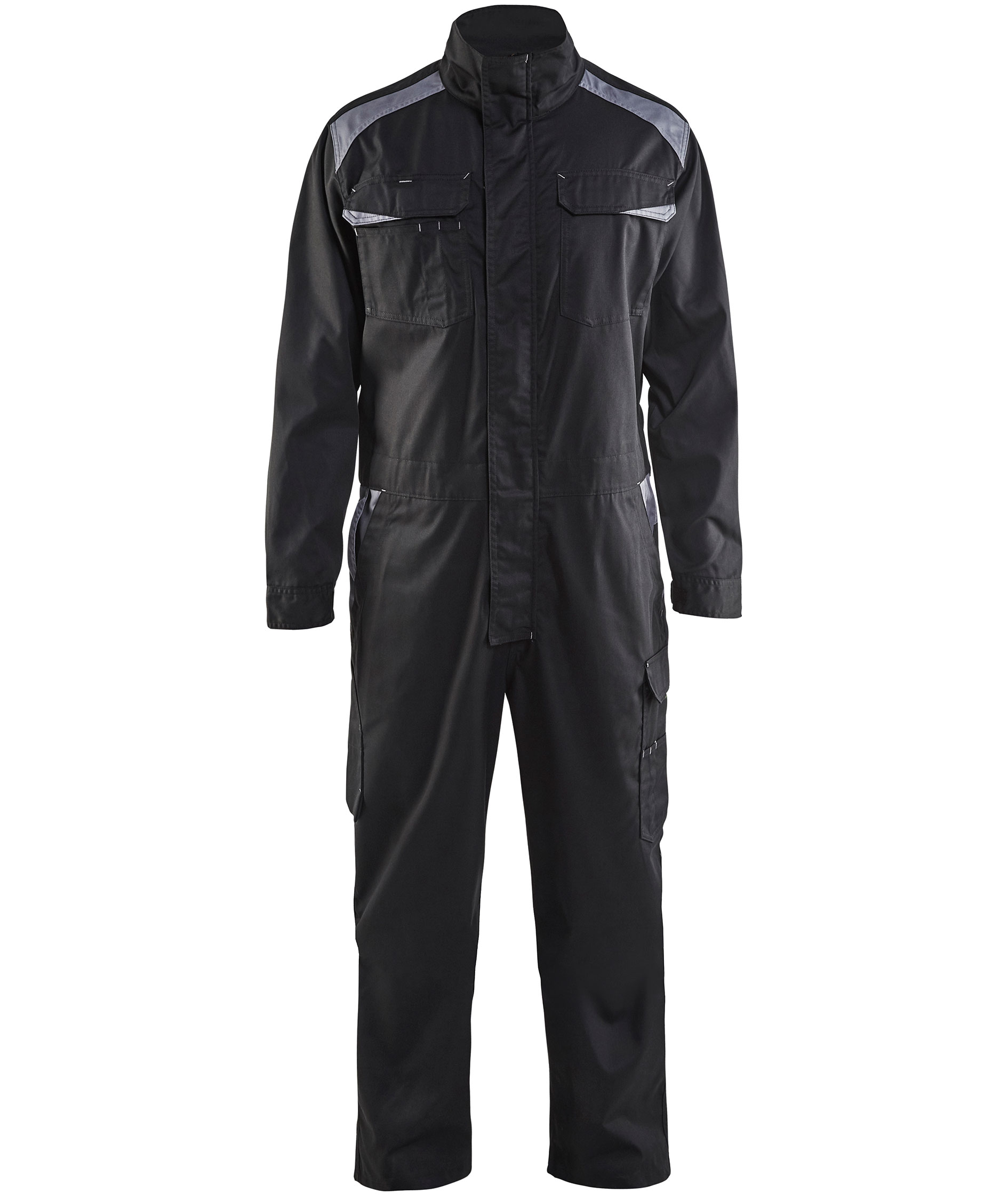 Bl&aring;kl&auml;der industri kjeledress, Svart/Gr&aring;