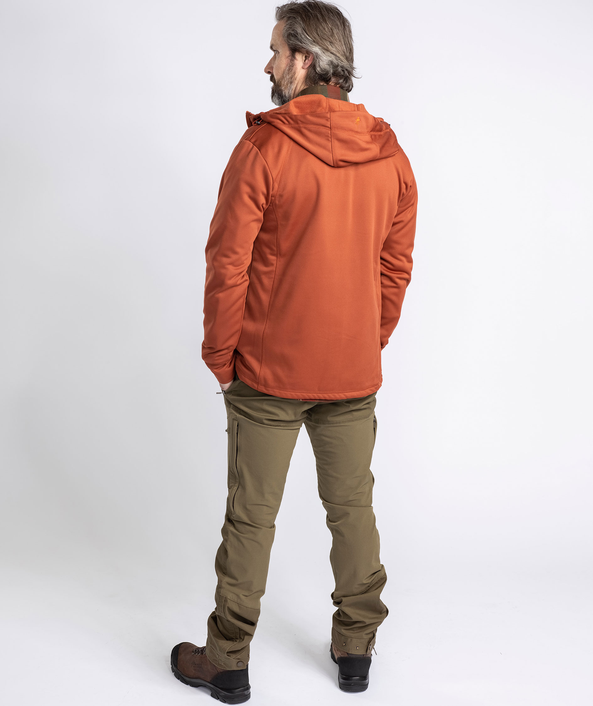 Pinewood Finnveden fleecejakke, Terracotta, large image number 8