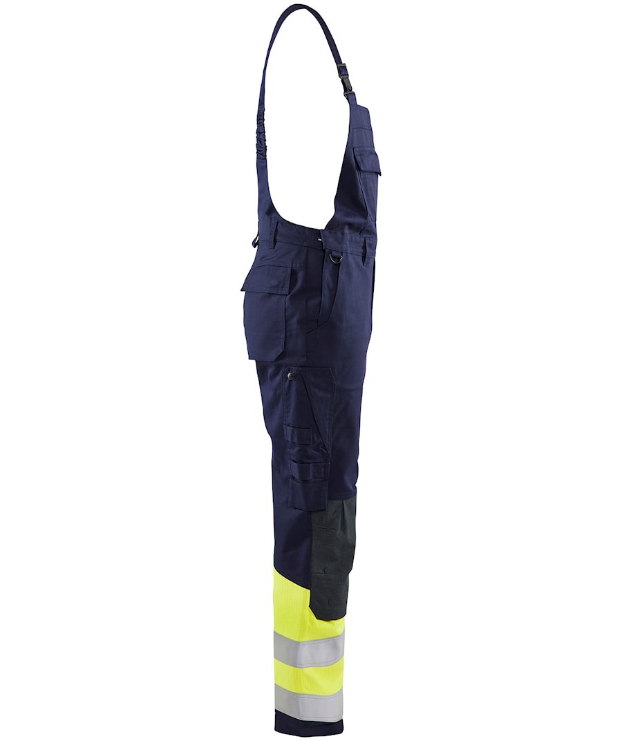 Bl&aring;kl&auml;der Multinorm h&auml;ngselbyxa, Marin/Hi-Vis gul, large image number 2