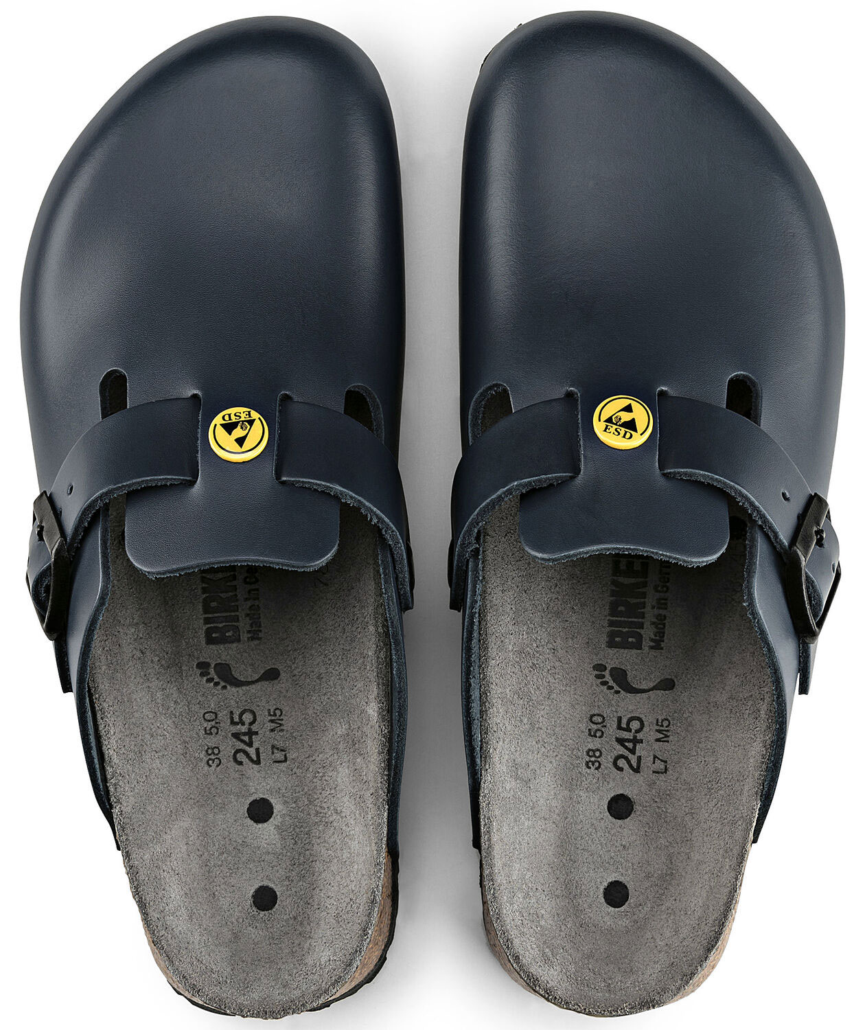 Birkenstock Boston ESD Narrow Fit dame sandaler, Bl&aring;, large image number 3