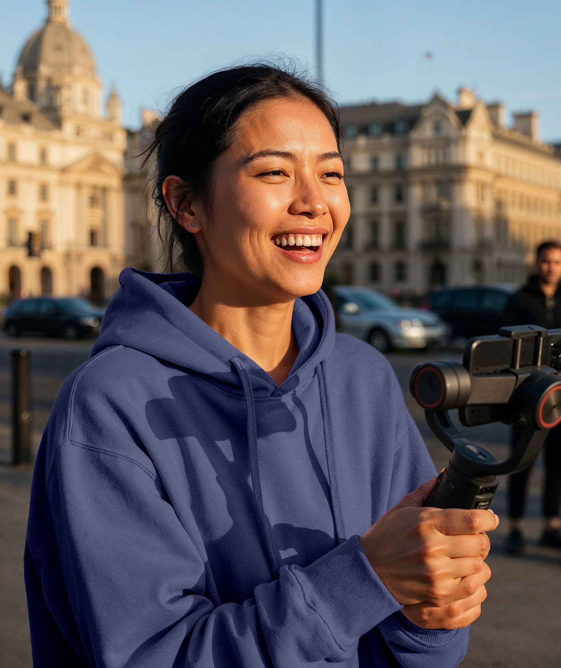 UM Loose fit hoodie, Navy, large image number 5