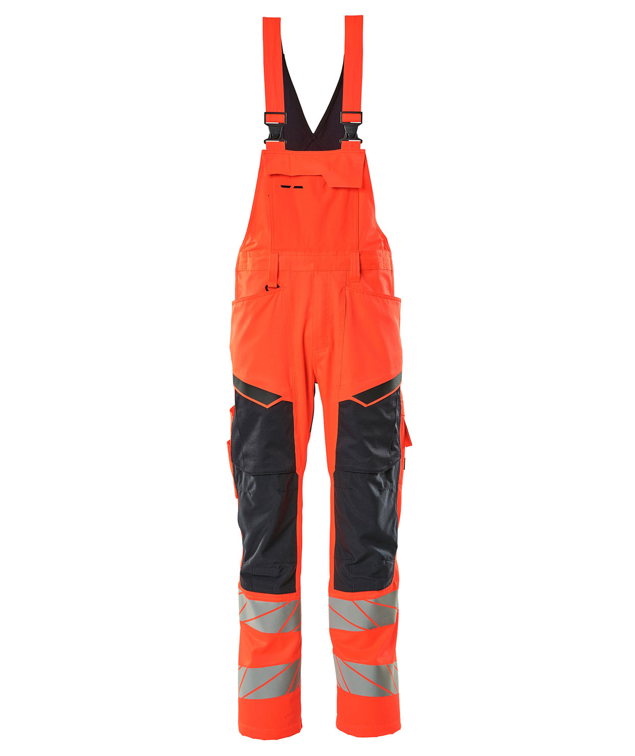 Mascot Accelerate Safe selebukse, Hi-Vis R&oslash;d/M&oslash;rk Marine, Hi-Vis R&oslash;d/M&oslash;rk Marine, swatch