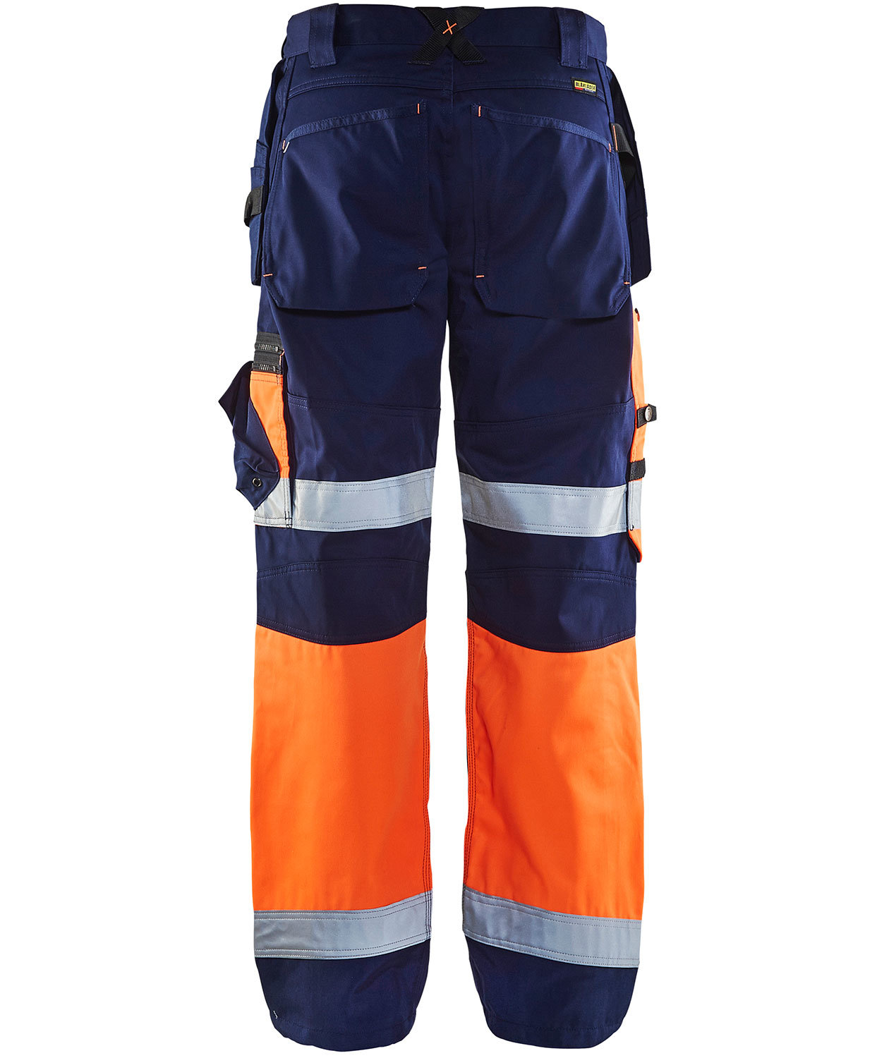 Bl&aring;kl&auml;der X1500 hantverksbyxa, Varsel Orange/Marinbl&aring;, large image number 2