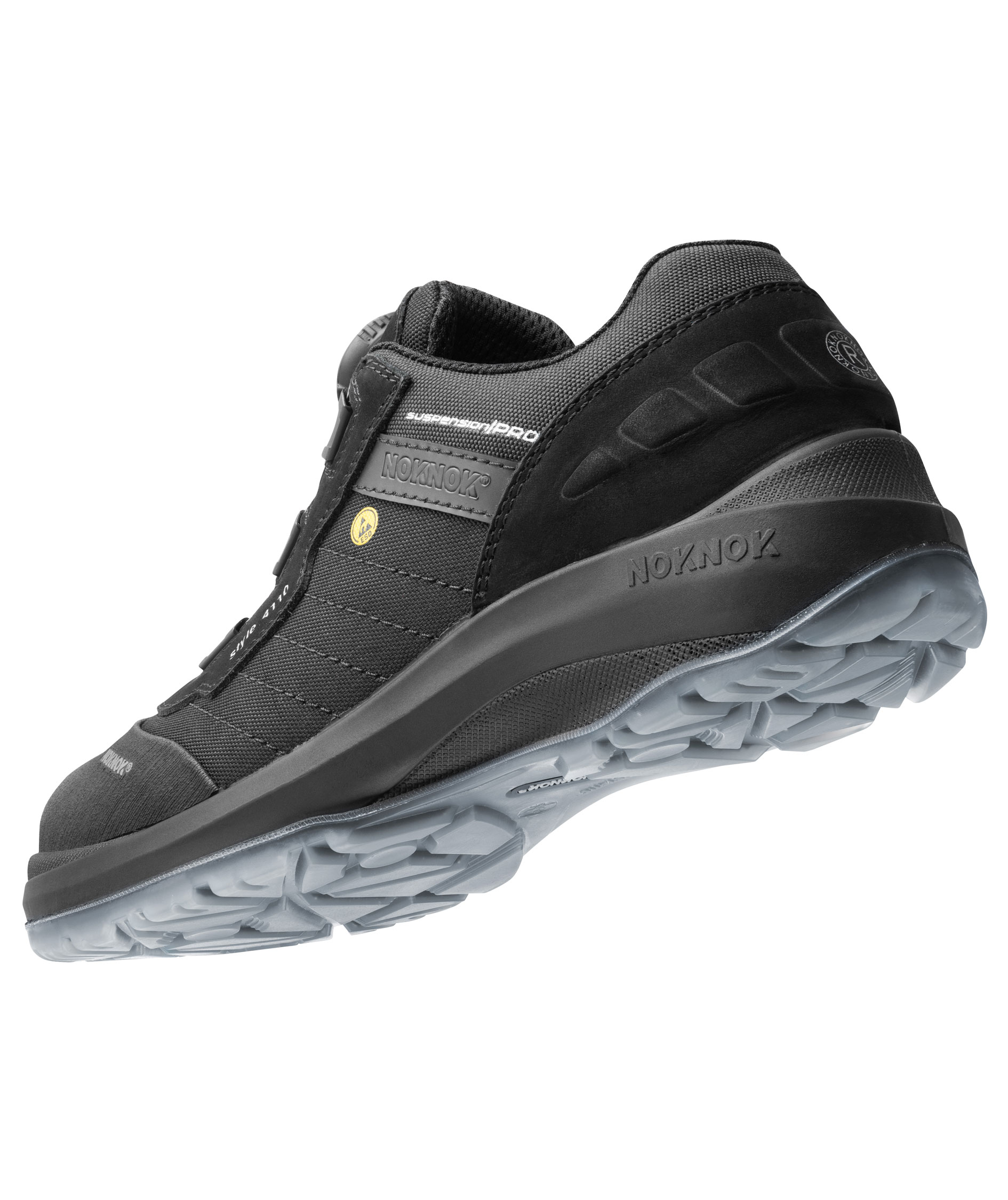 NOKNOK 4110 skyddsskor S1P, Svart, large image number 3