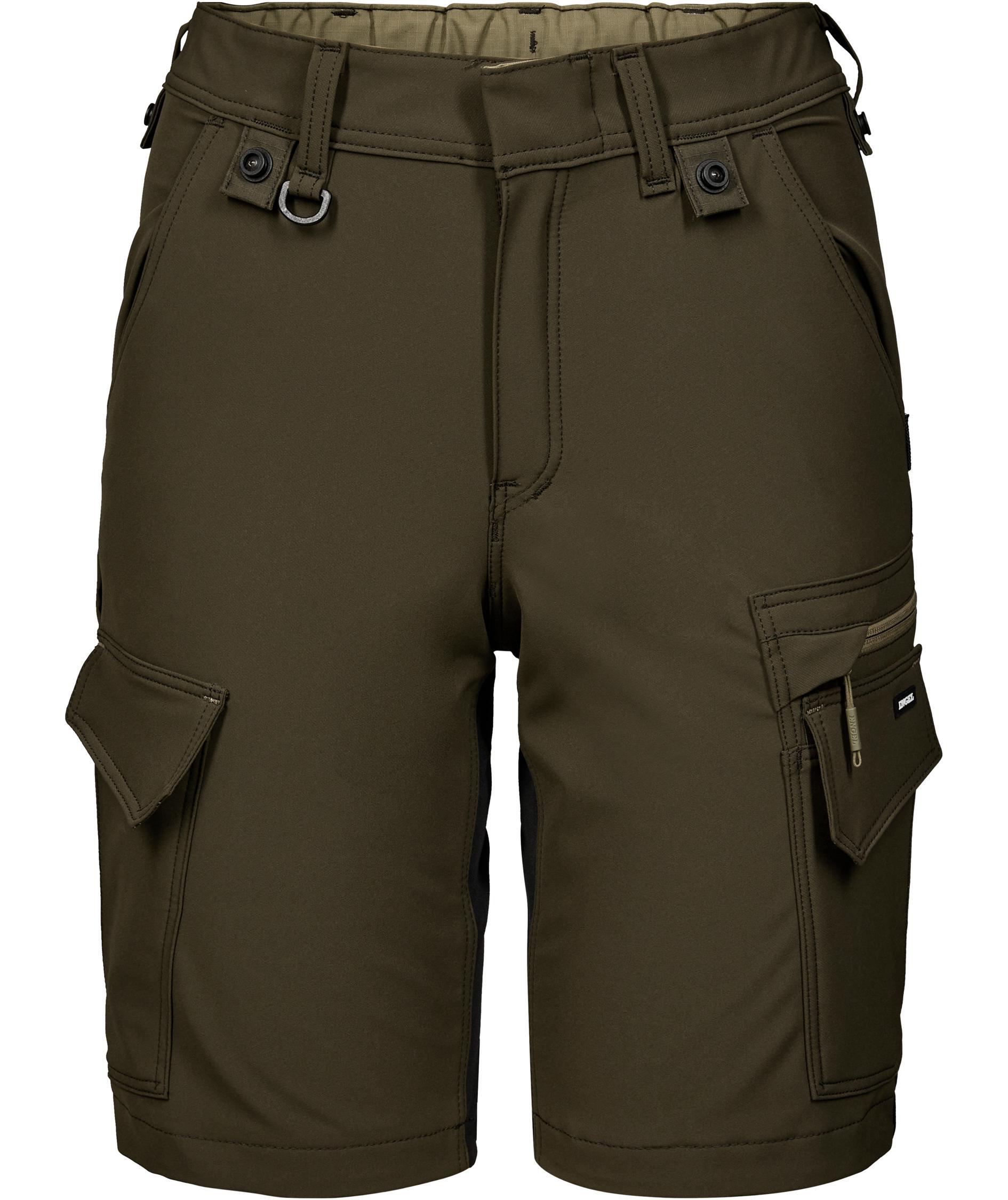 Engel Entire dame arbeidsshorts full stretch, Forest Green/Black, Forest Green/Black, swatch
