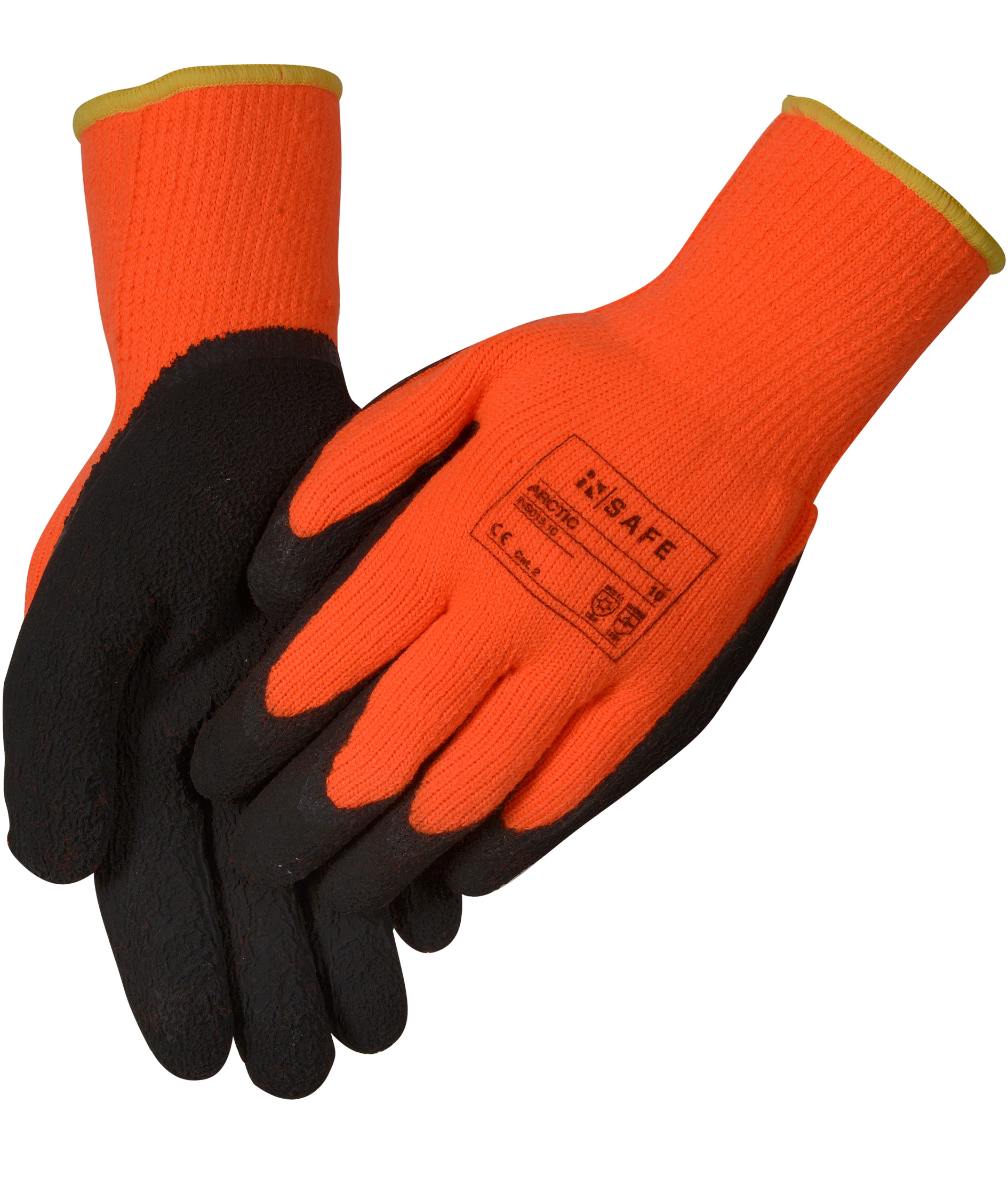 OX-ON InSafe Arctic arbejdshandsker, Sort/Orange, large image number 1