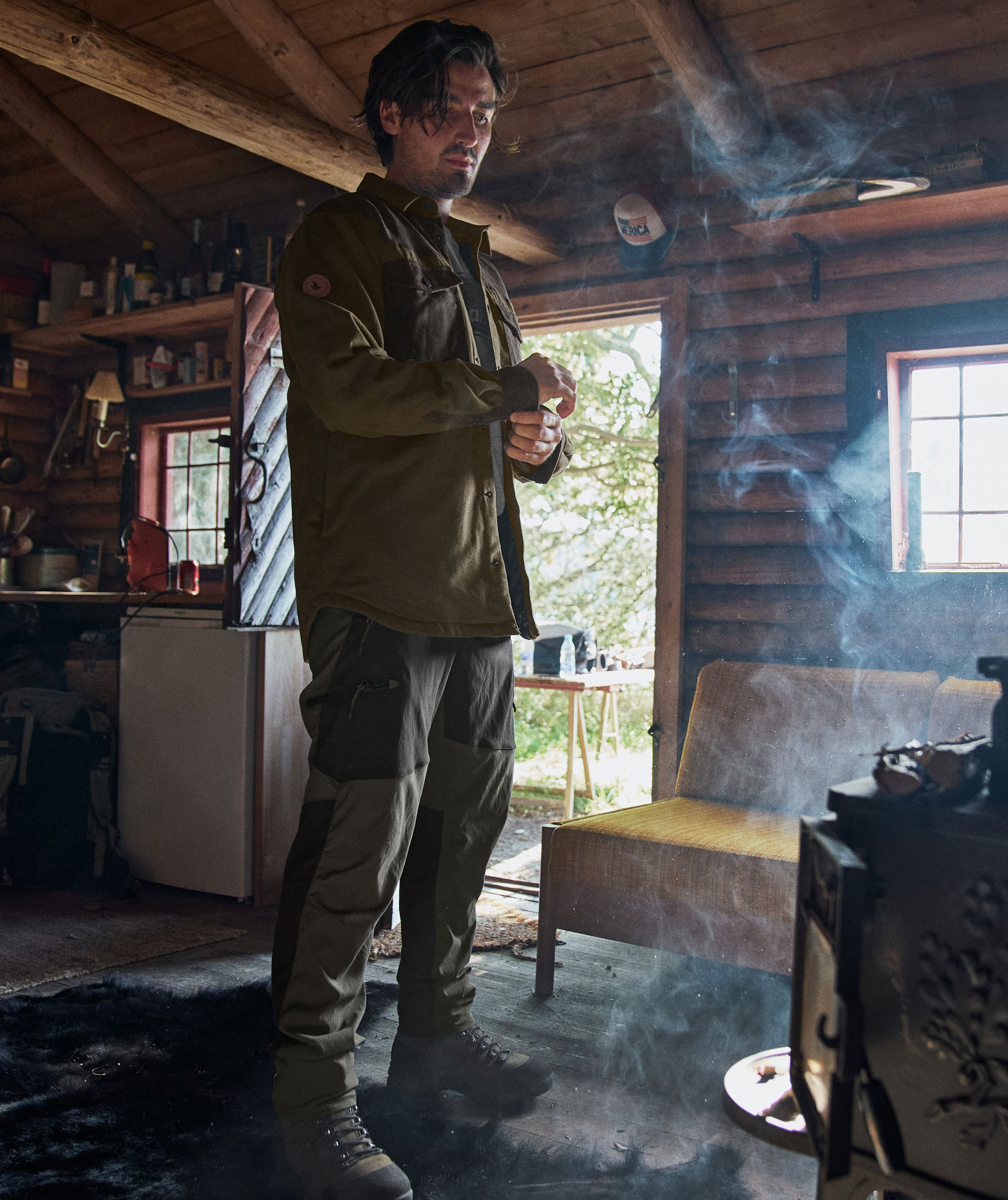 Seeland Vancouver Flanell Overshirt, Pine green