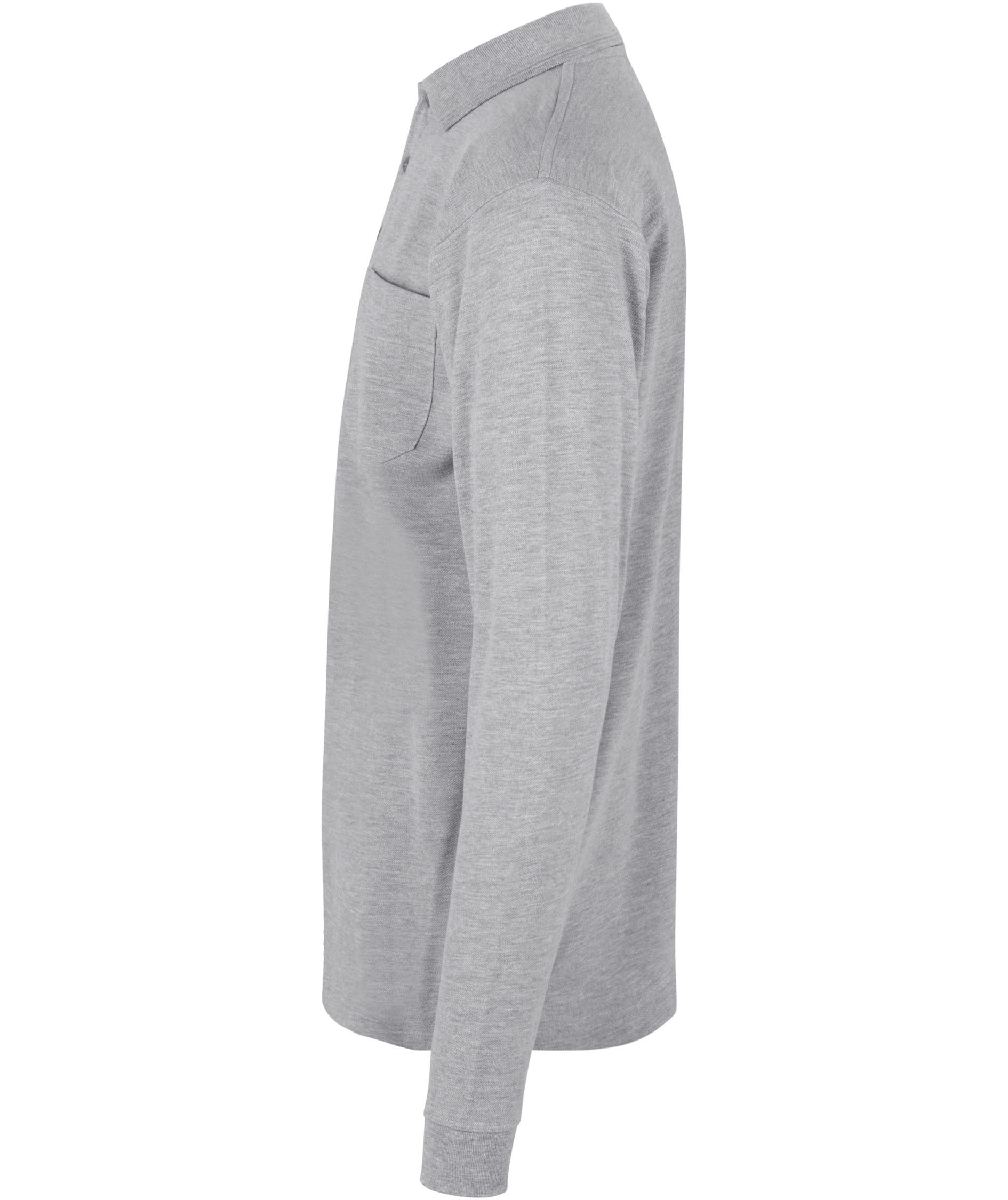 ID PRO Wear lang&aelig;rmet Polo T-shirt, Gr&aring;&nbsp;Melange, large image number 2