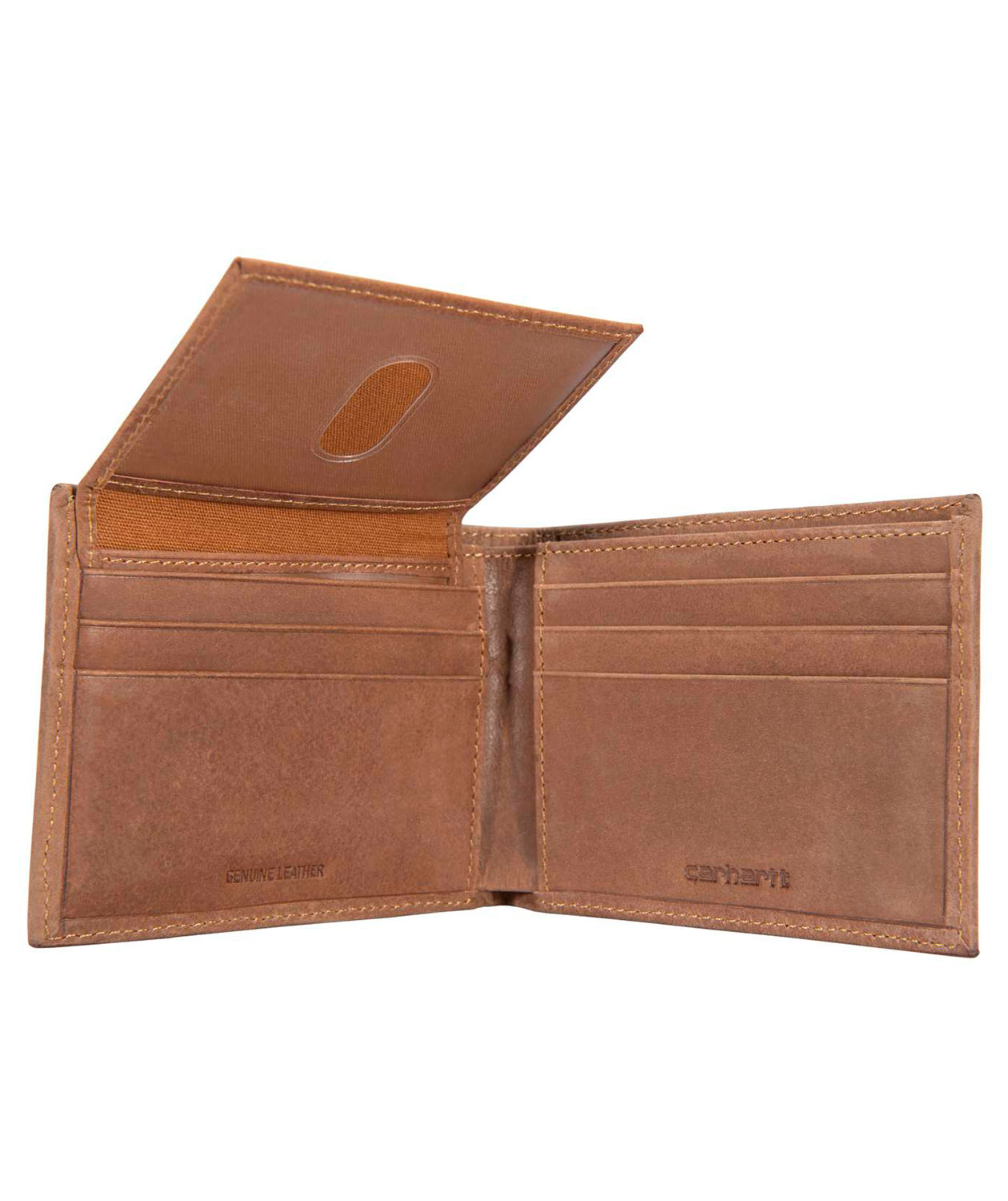Carhartt Saddle Leather Bifold pung, Carhartt Brown