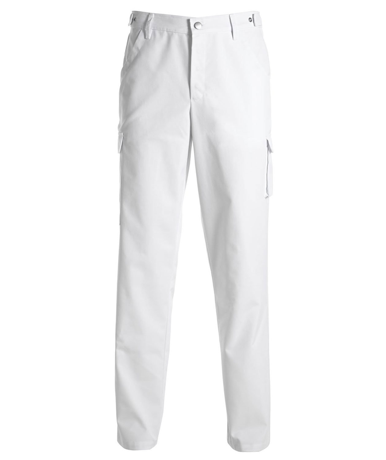 Kentaur  chefs trousers with patch pocket and extra leg length, White, large image number 0