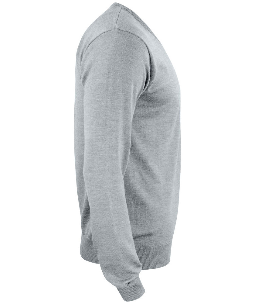 Cutter & Buck Everett genser med merinoull, Grey melange, large image number 3