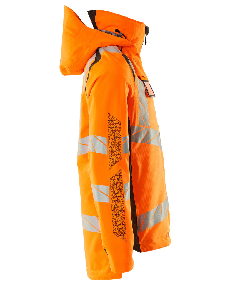 Mascot Accelerate Safe Shelljacke, Hi-vis Orange/Dunkles Anthrazit, large image number 2