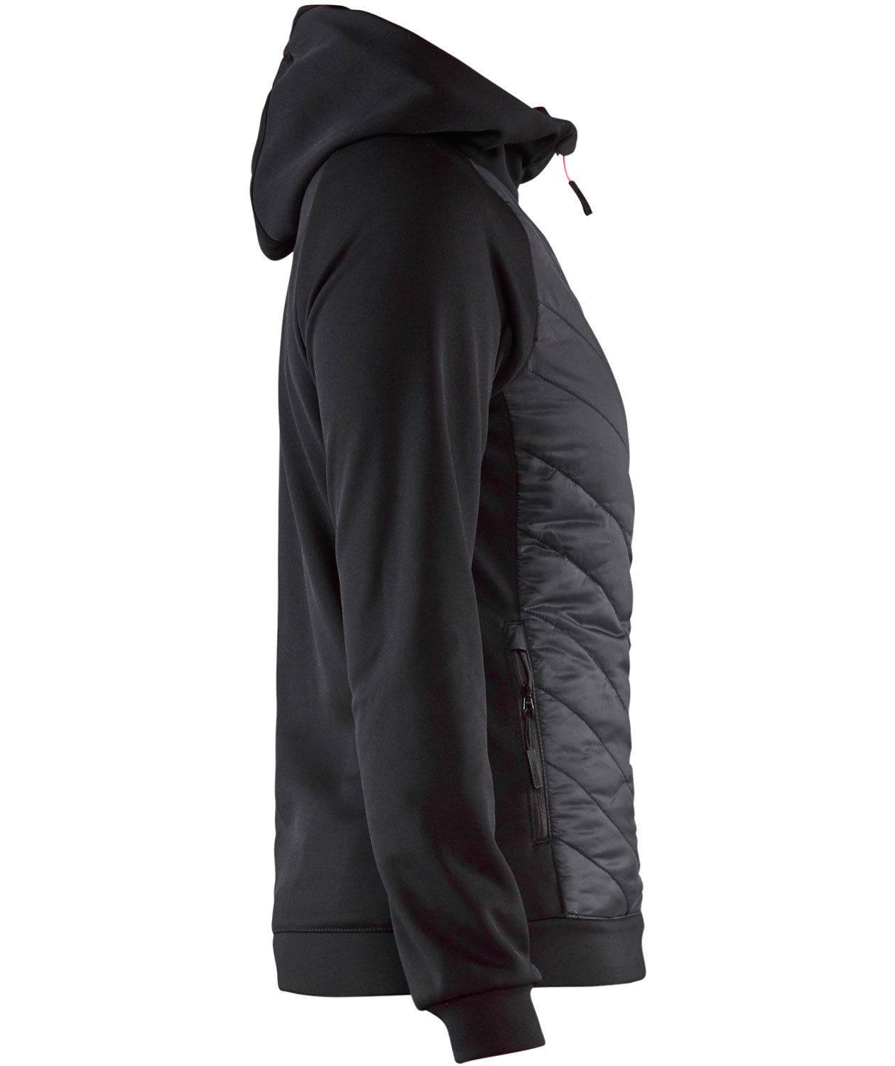 Bl&aring;kl&auml;der women's hybrid hoodie, Black/Red, large image number 3