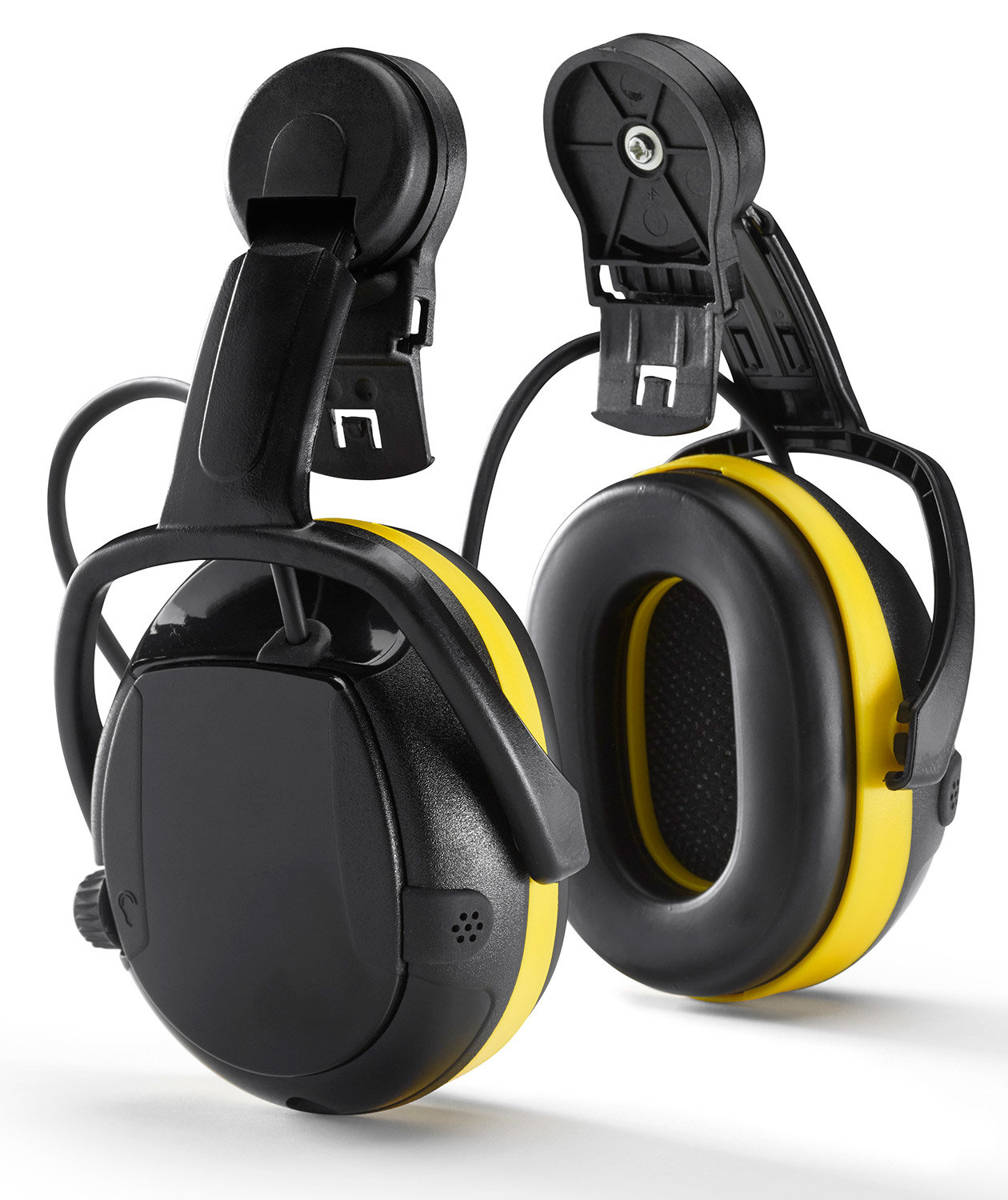 Hellberg Secure ACTIVE h&oslash;rev&aelig;rn til hjelmmontering, Sort/Gul, Sort/Gul, large image number 0