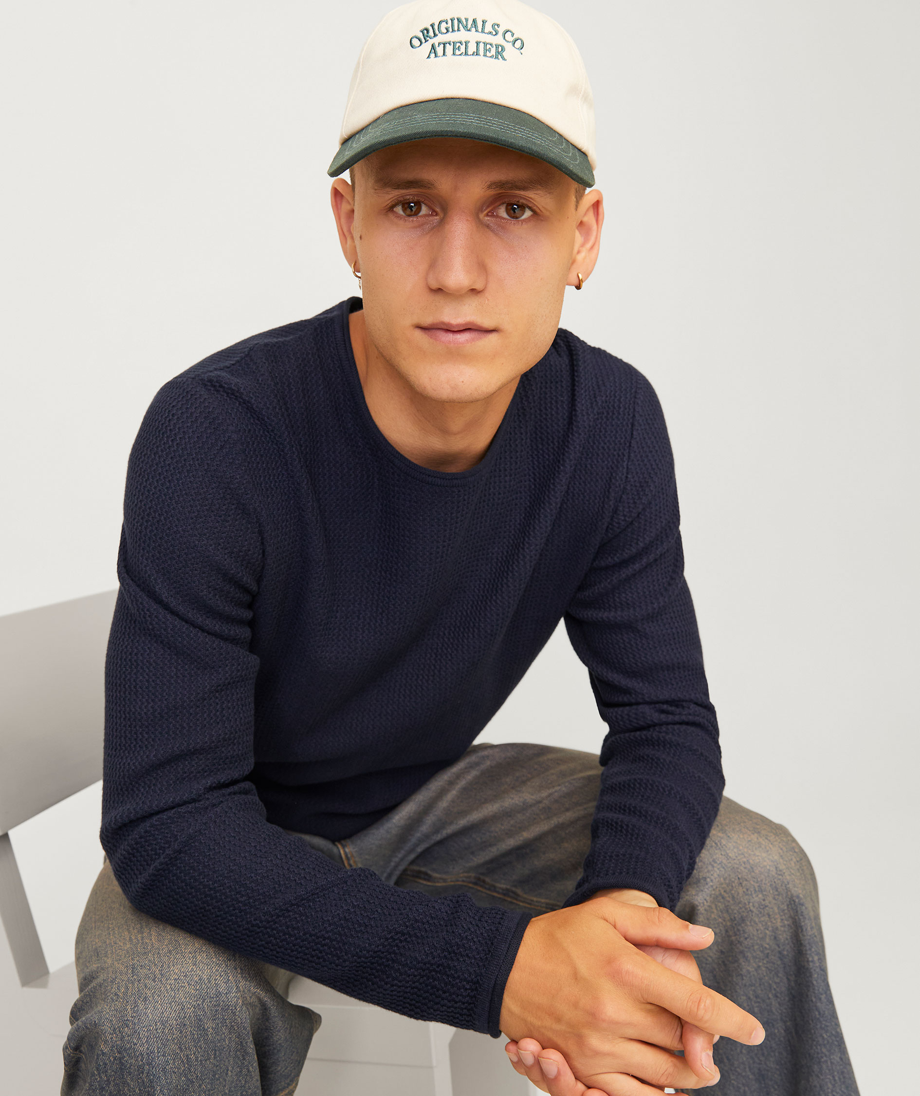 Jack & Jones JJECOOPER strikket genser, Mood Indigo, large image number 5