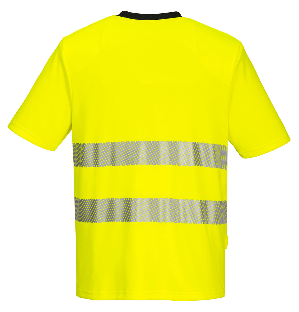 Portwest DX4 arbets T-shirt, Varsel Gul/Svart