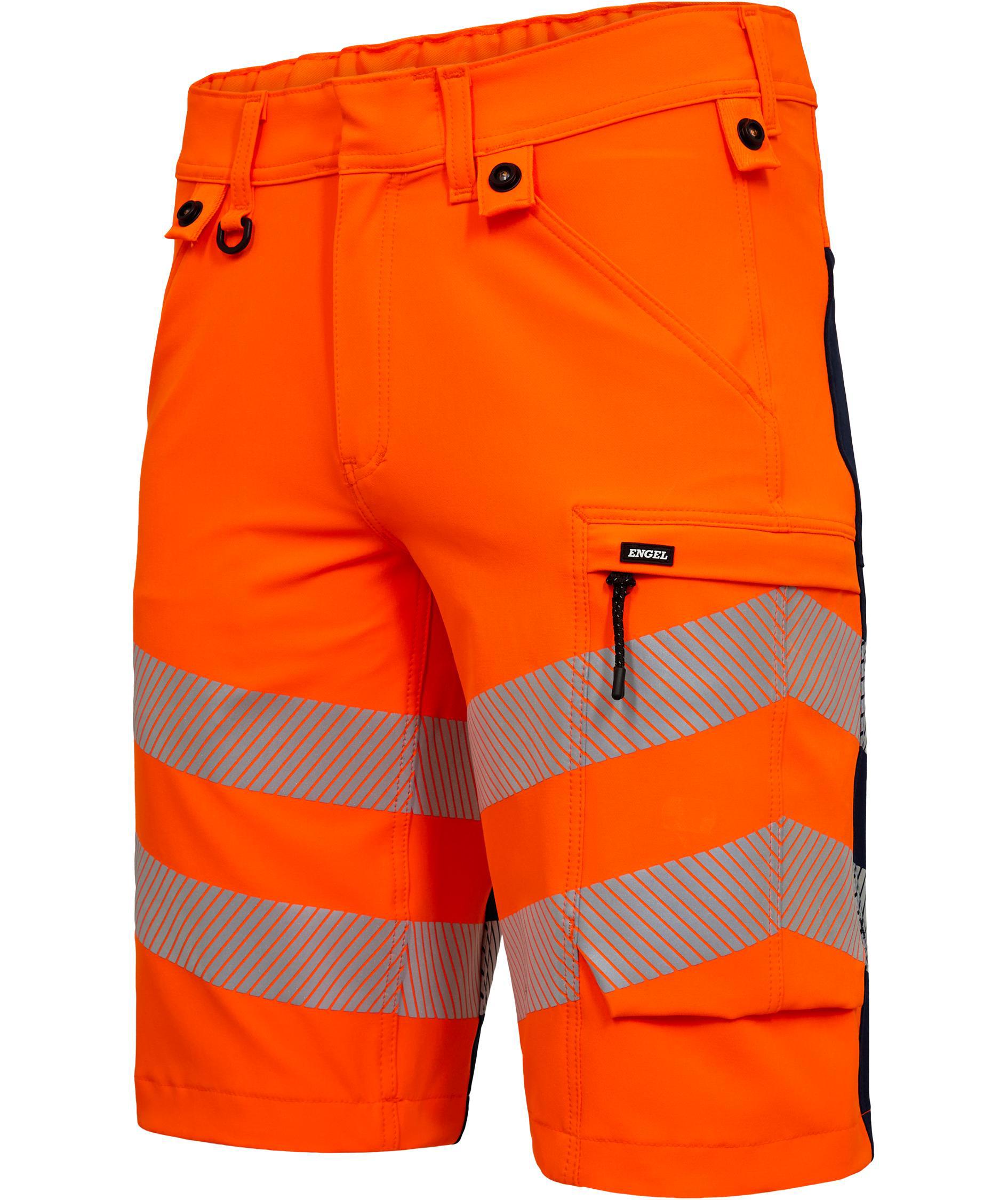 Engel Safety arbetsshorts full stretch, Orange/Blue Ink, large image number 2