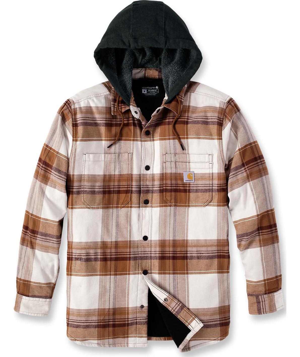 Carhartt fodrad flanellskjorta jacka, Carhartt Brown