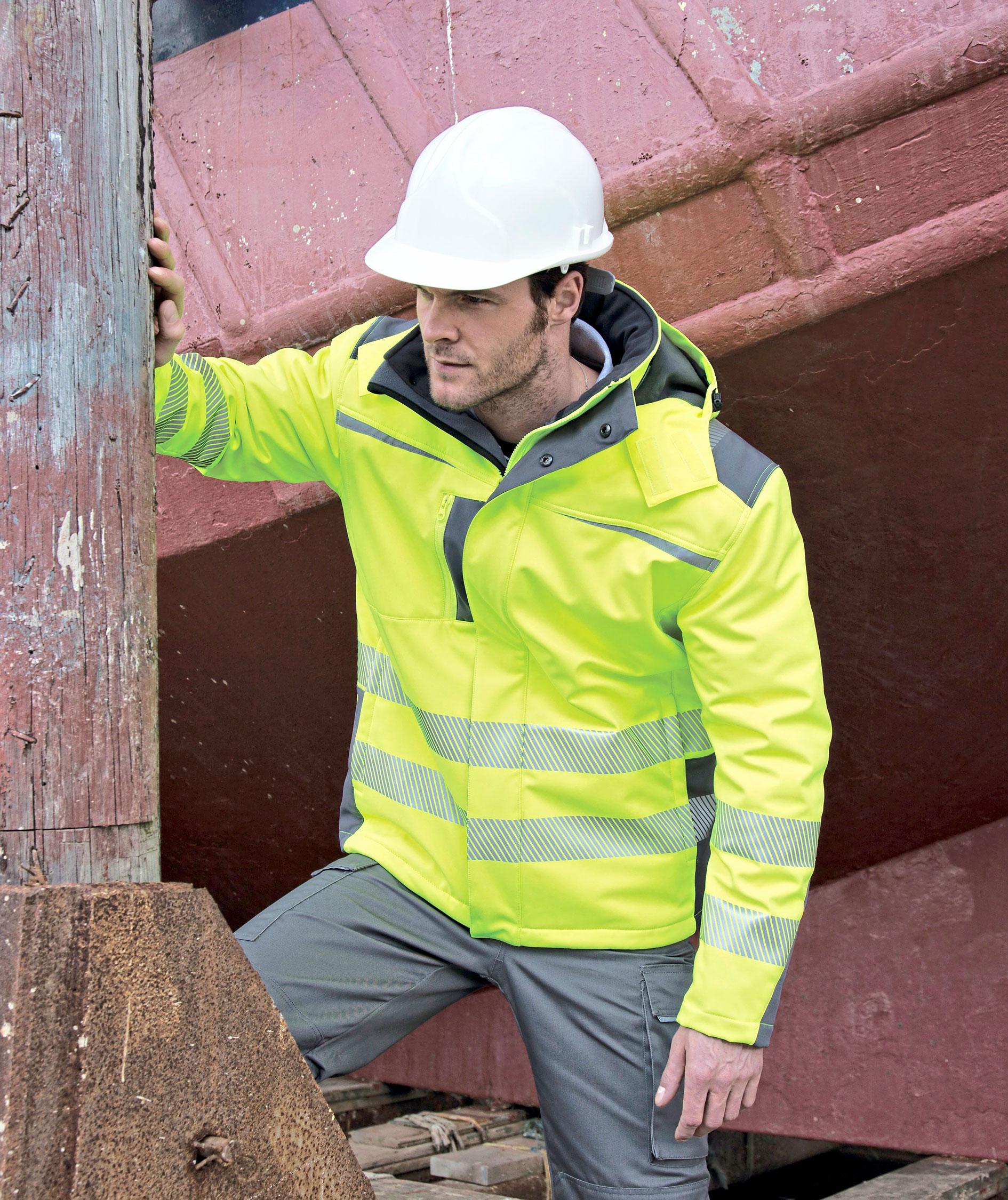 Safe-Guard by Result softshelljacka, Varsel Gul, large image number 1