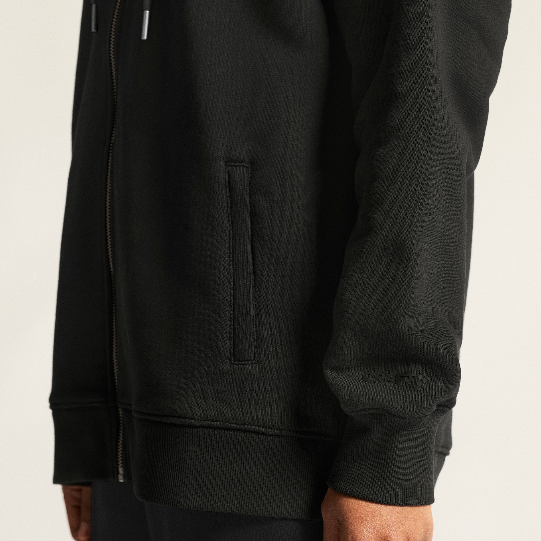 Craft Frequent hoodie med dragkedja dam, Black, large image number 6