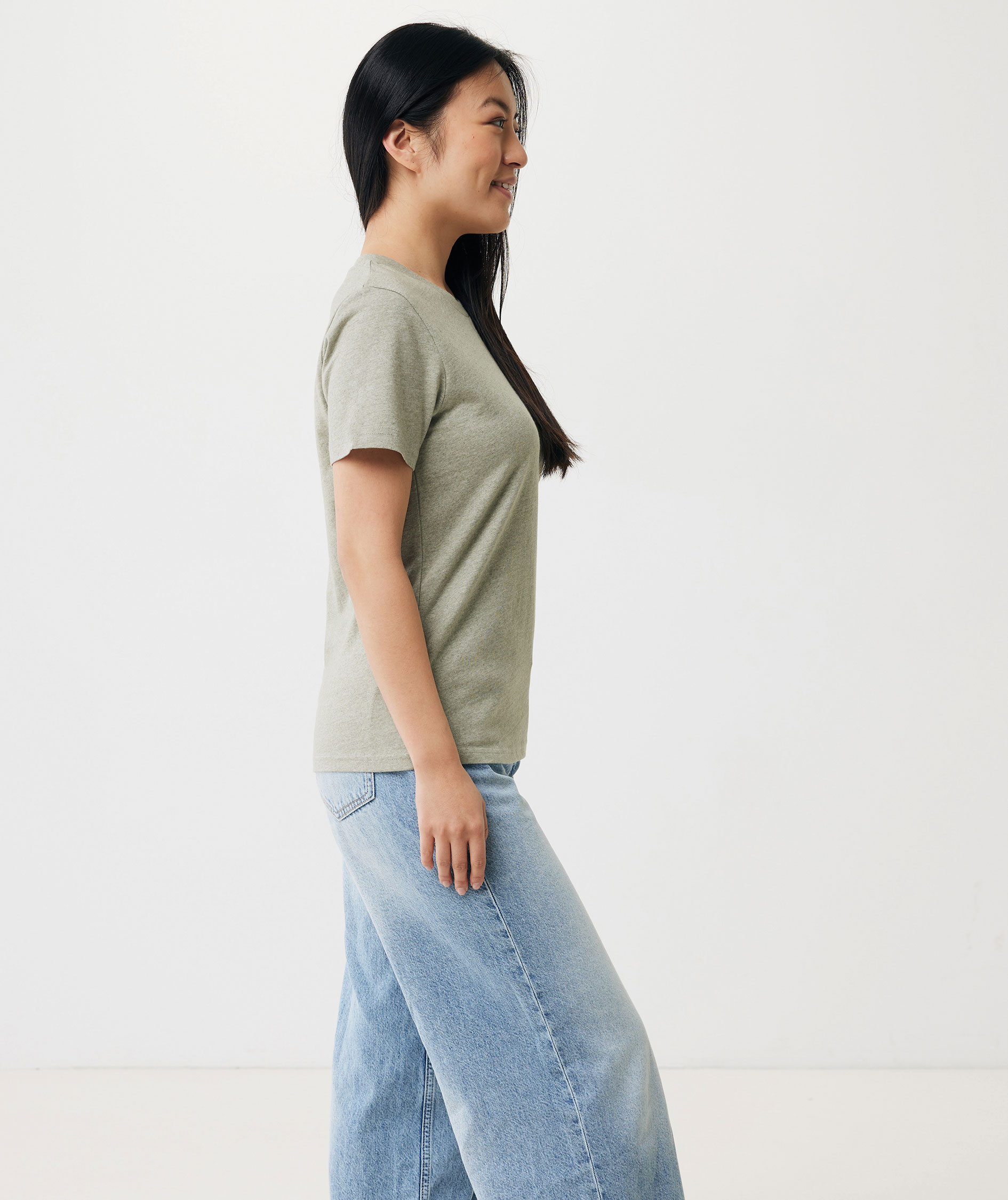 Iqoniq Brett T-shirt, Light Heather Green, large image number 4