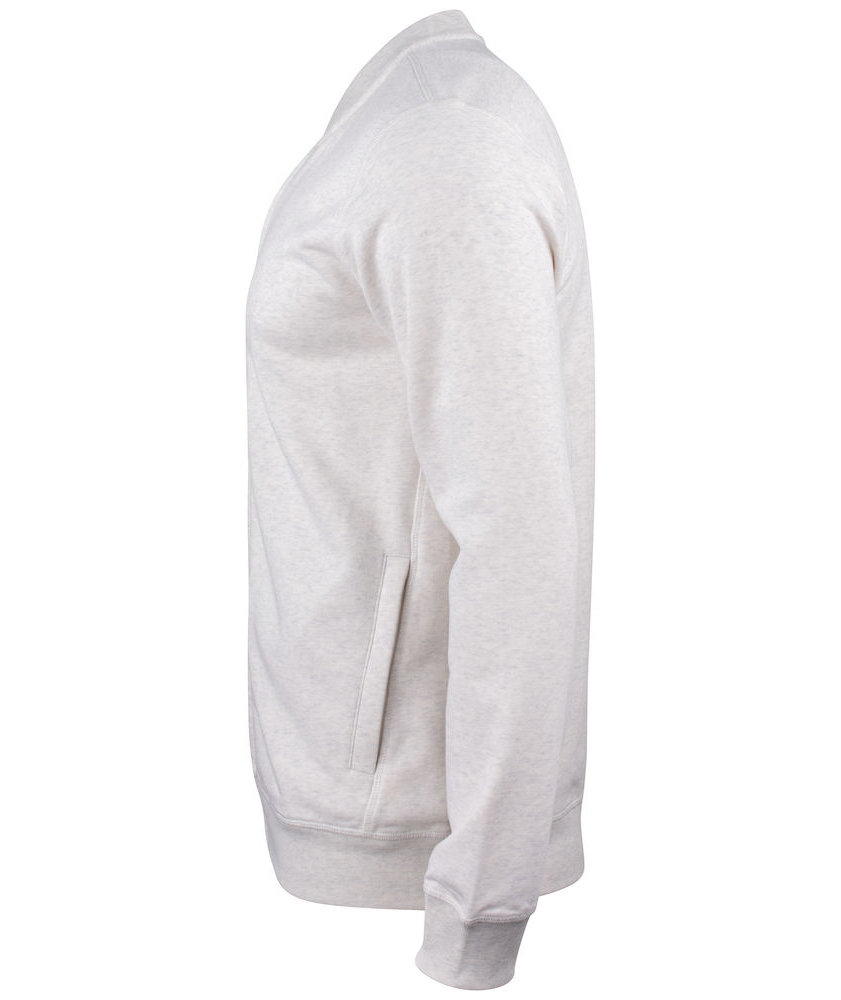 Clique Premium OC Cardigan, Hellgrau meliert, large image number 3