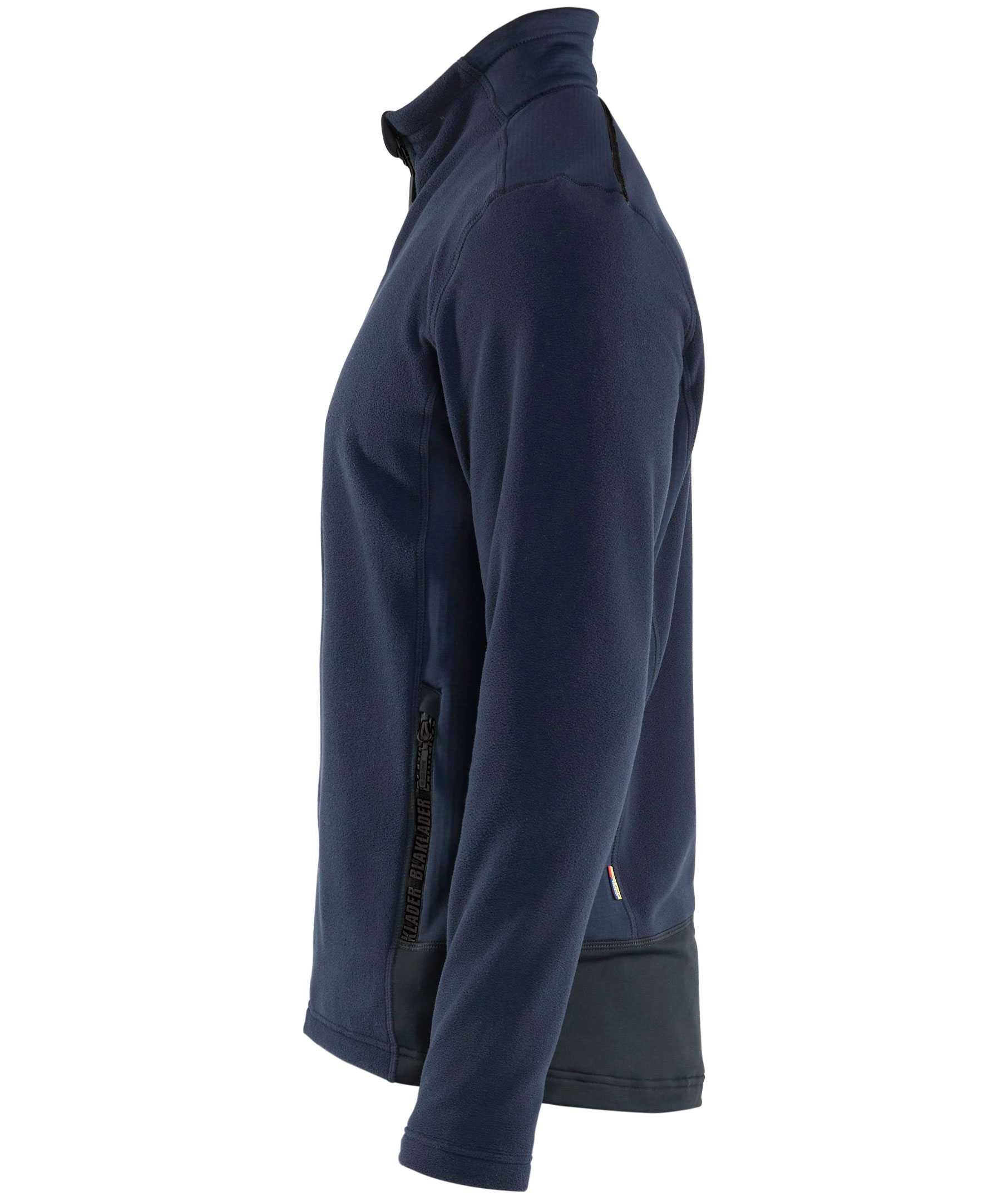 Bl&aring;kl&auml;der Unite microfleece genser, M&oslash;rk Marinebl&aring;/Svart, large image number 3