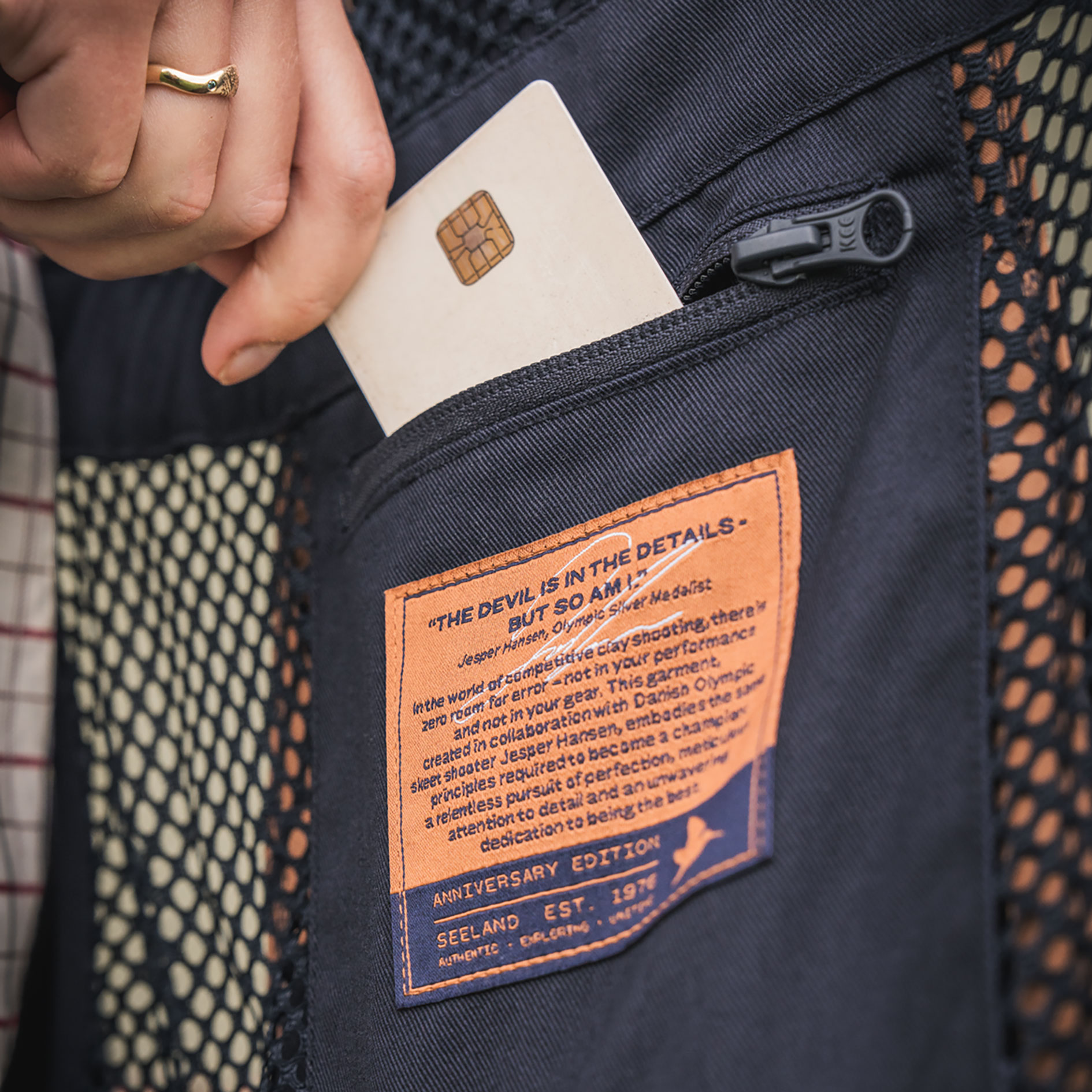 Seeland Skeet Ivy Limited Edition women's shooting vest, Dark Sapphire, large image number 7