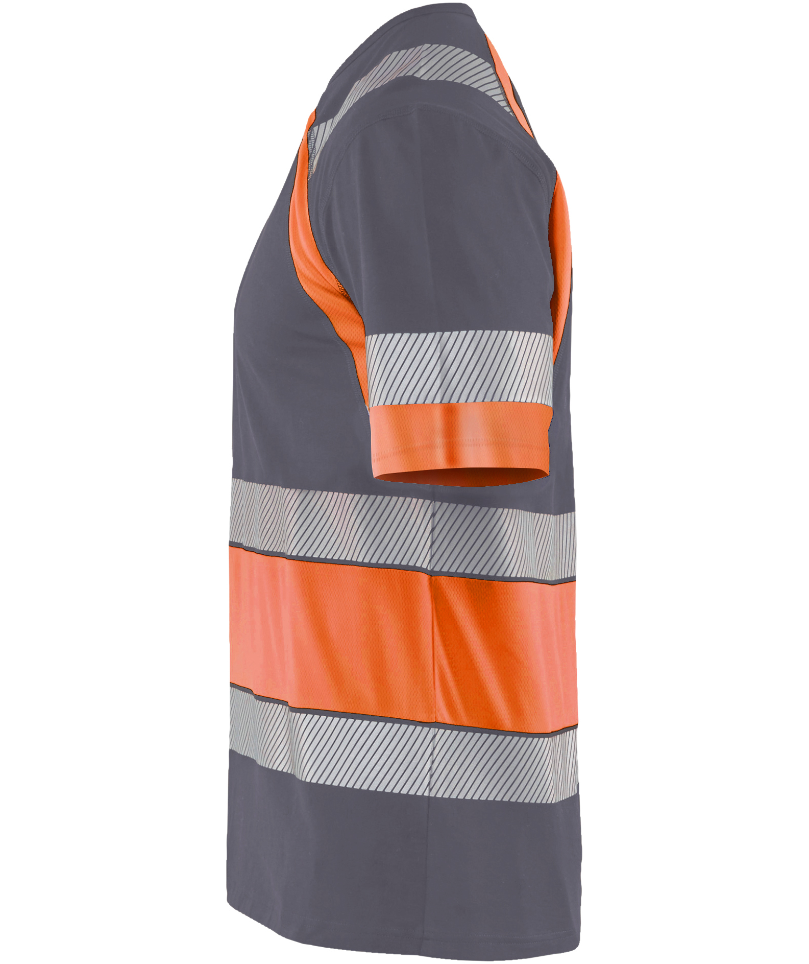 Bl&aring;kl&auml;der T-shirt, Medium grey/Hi-Vis Orange, large image number 4