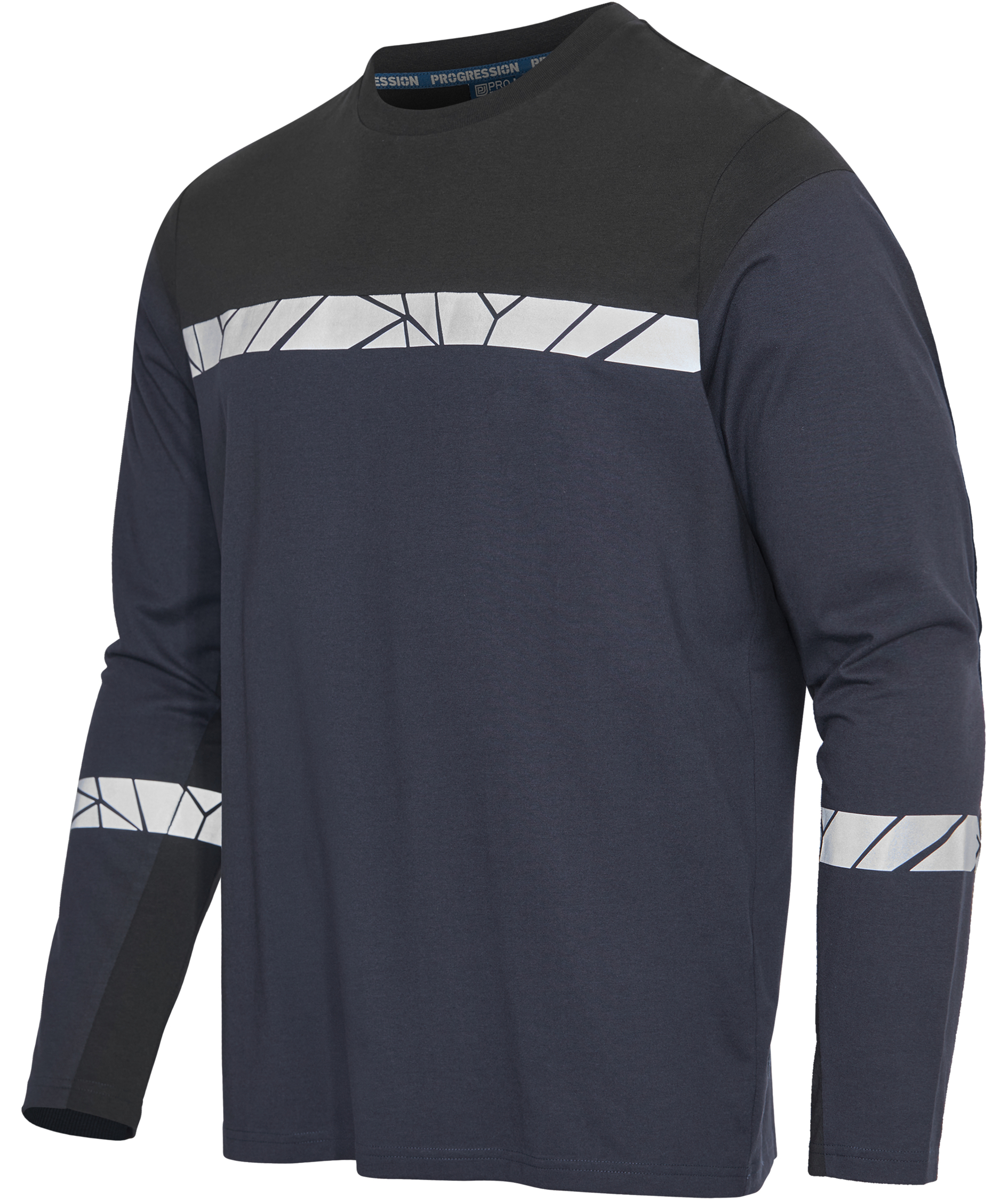 ProJob lang&aelig;rmet T-shirt 7002, Marine/Sort, large image number 6