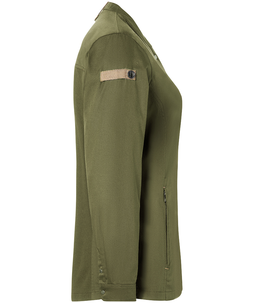 Karlowsky Green-Generation women's chefs jacket, Moss green, large image number 4