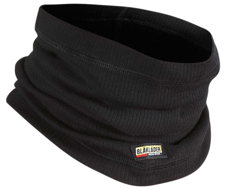 Bl&aring;kl&auml;der halsedisse med merinould, Sort