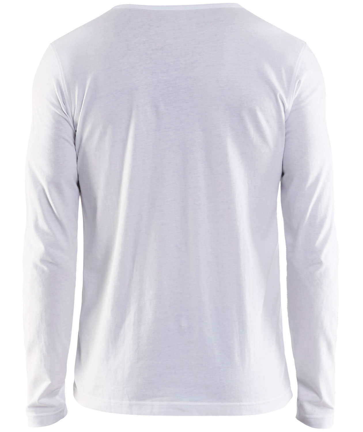 Bl&aring;kl&auml;der lang&aelig;rmet T-shirt, Hvid