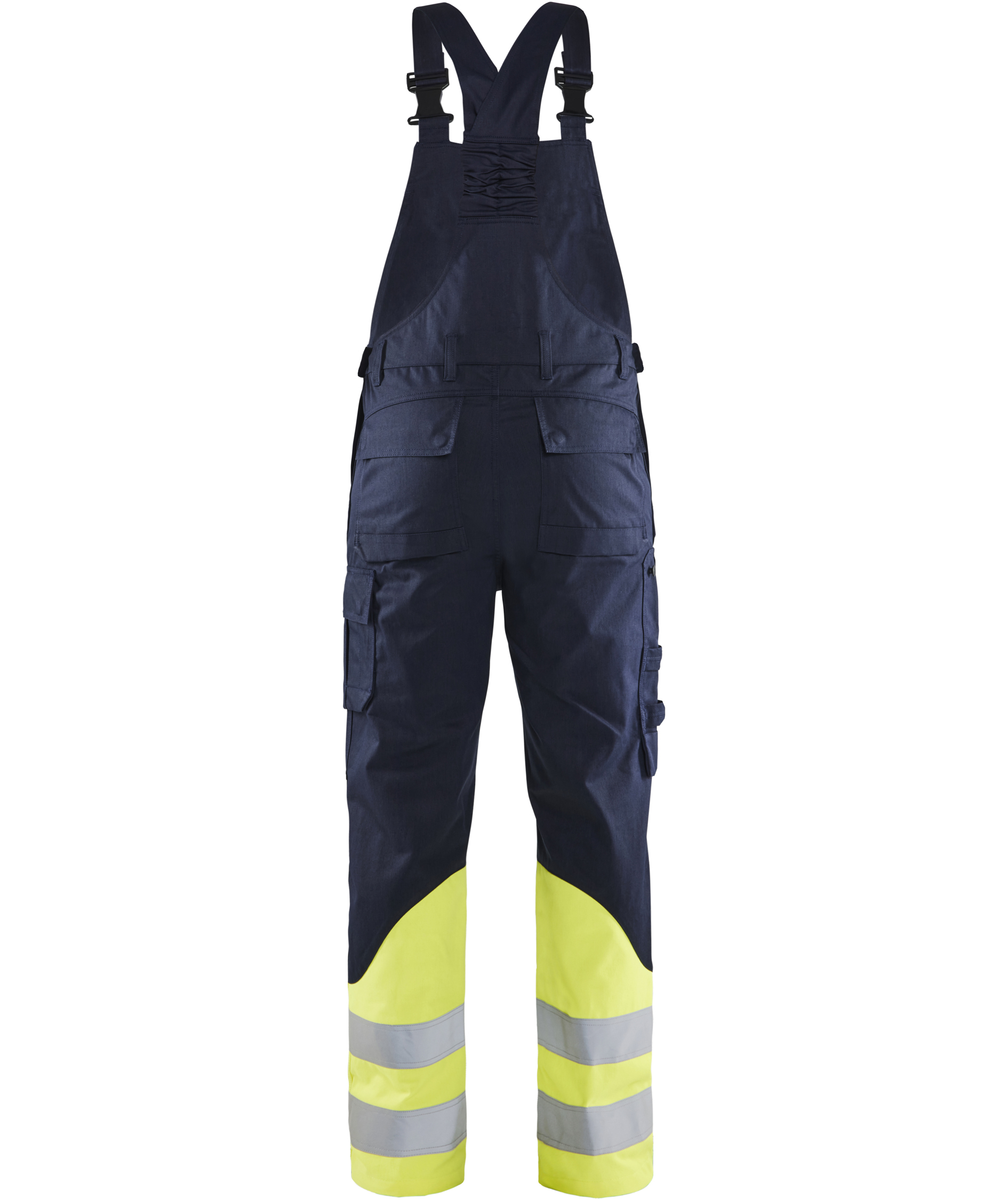 Bl&aring;kl&auml;der FR bib and brace, Marine/Hi-Vis yellow, large image number 2