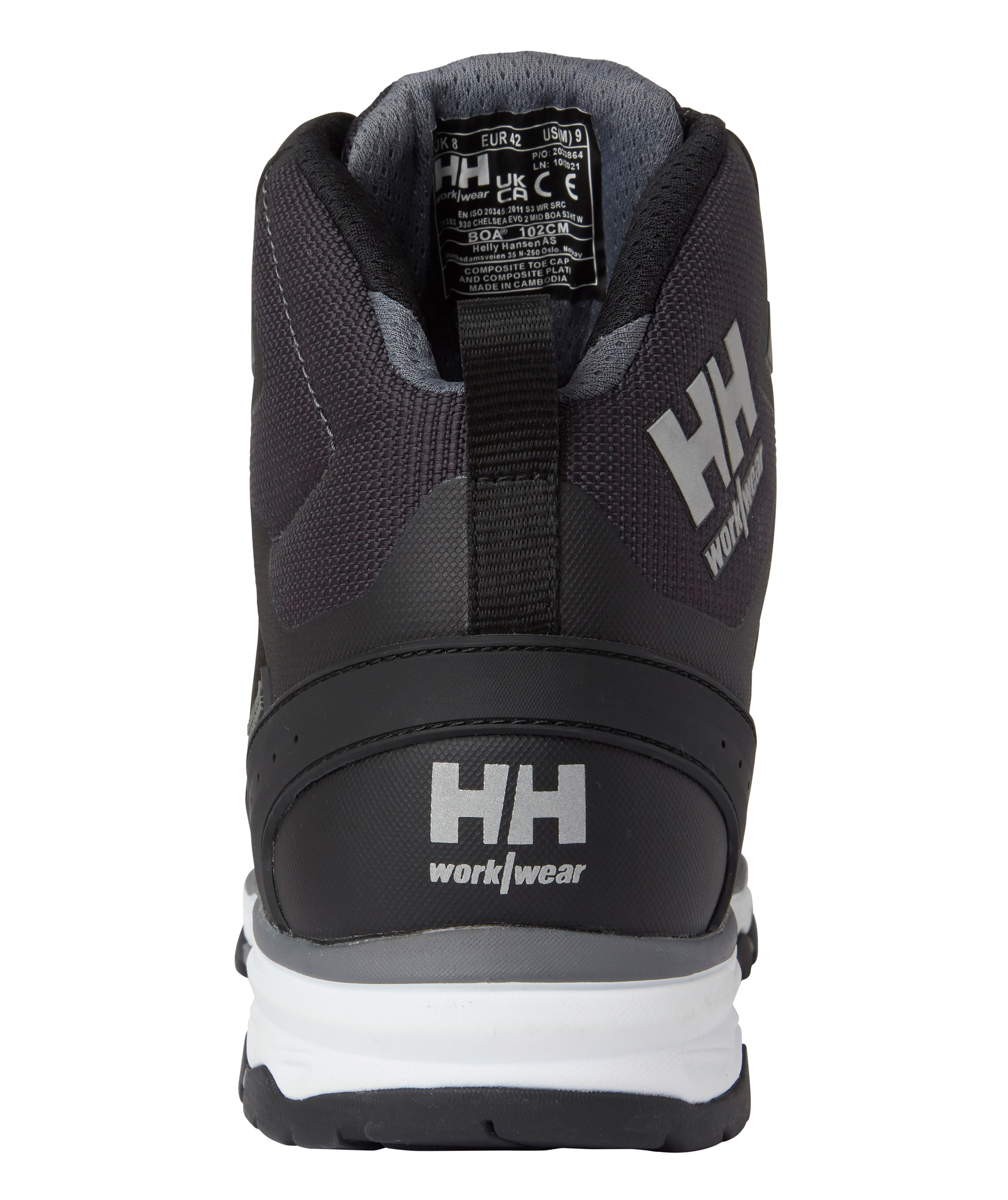 Helly&nbsp;Hansen Chelsea Evo 2 MXR Mid vernerst&oslash;vletter S3, Black/Grey, Black/Grey, large image number 4